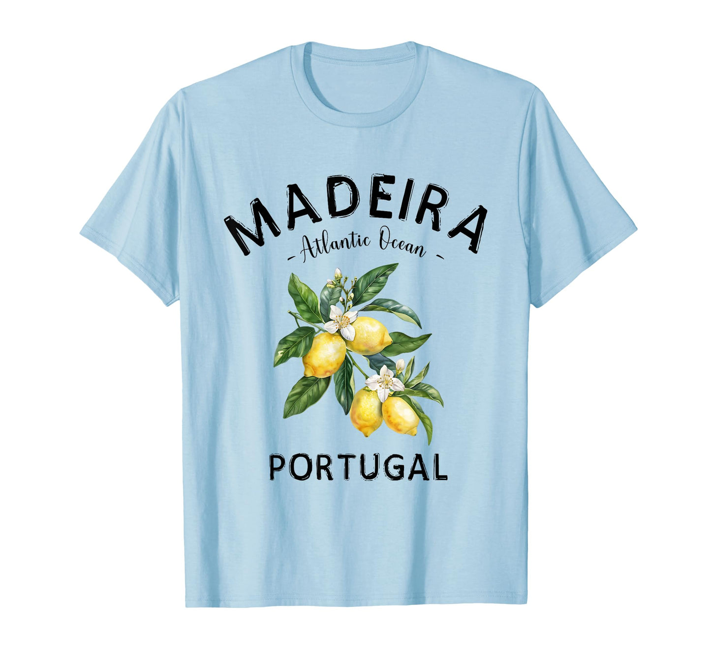 Madeira Island Lemon Art Portugese Fruit Portugal Souvenir T-Shirt