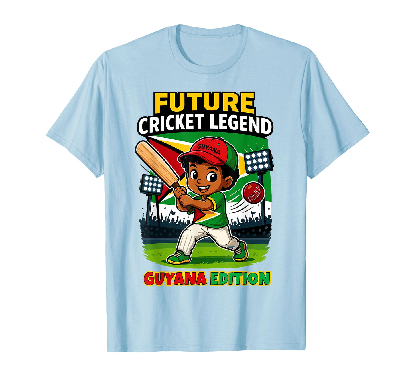 Future Cricket Legend Guyana Edition Boy for Boys Kids T-Shirt