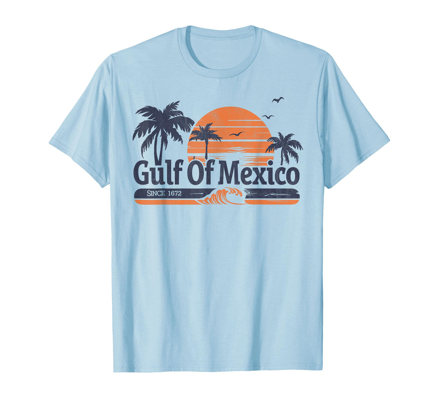 Golf of Mexico 1672 retro Golf of Mexico forever T-Shirt