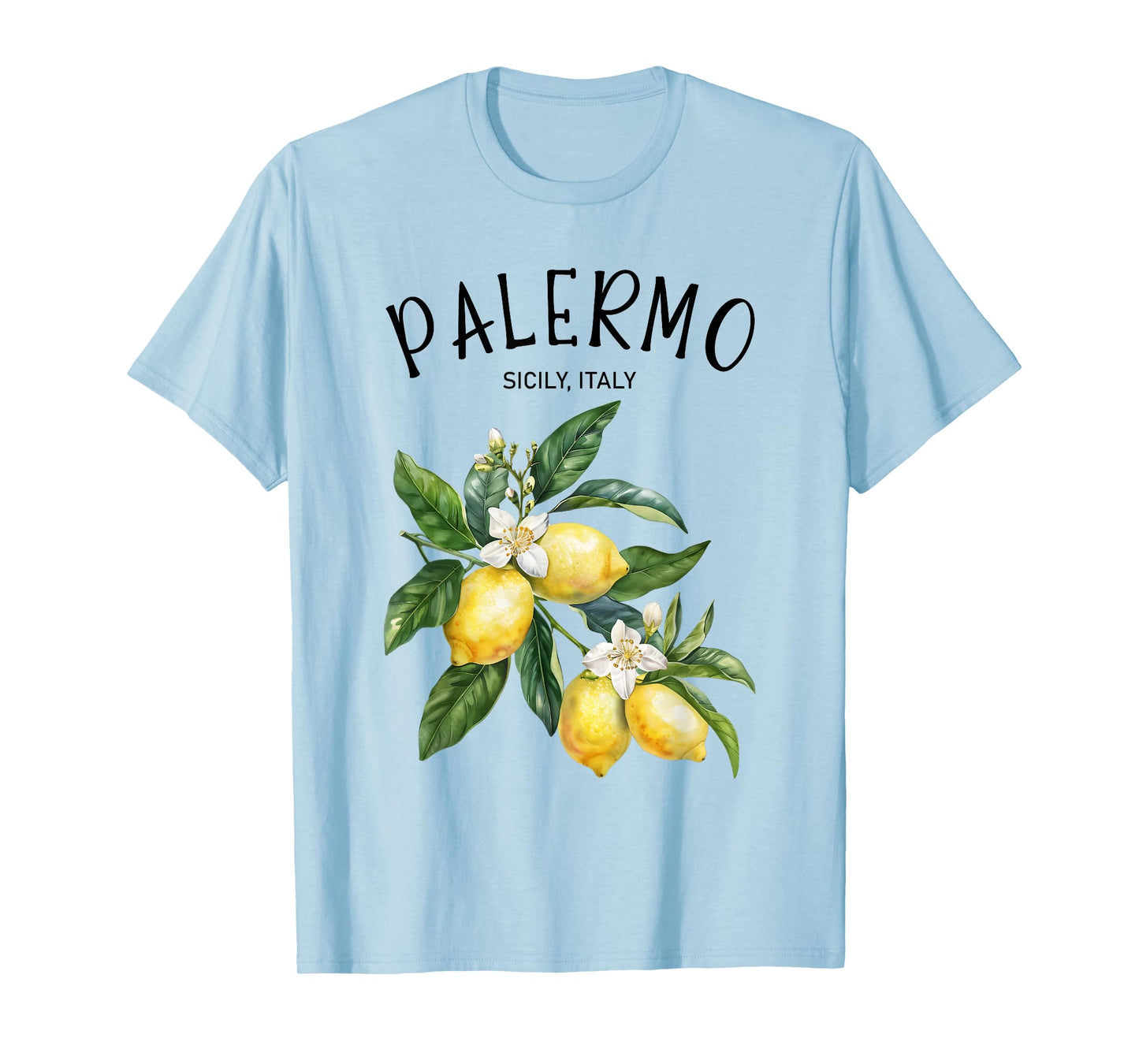 Palermo Lemon Art Sicily Italian Fruit Lover Italy Sicilia T-Shirt