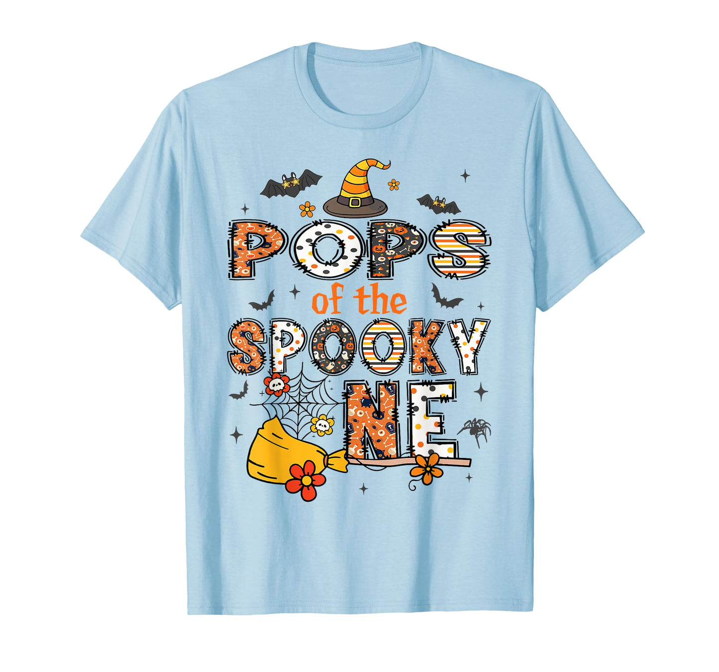 Pops Of The Spooky One Halloween Retro Vintage T-Shirt