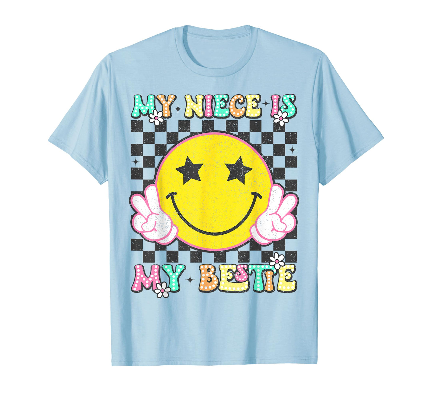 Retro My Niece Is My Bestie Aunt And Niece Matching T-Shirt