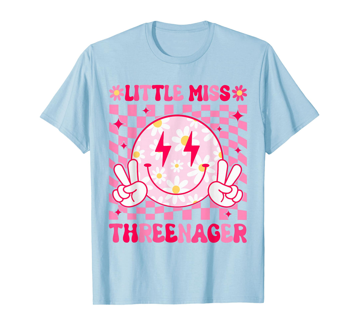 Lil Miss Threenager Girl, 3rd Birthday Family Party Outfit T-Shirt