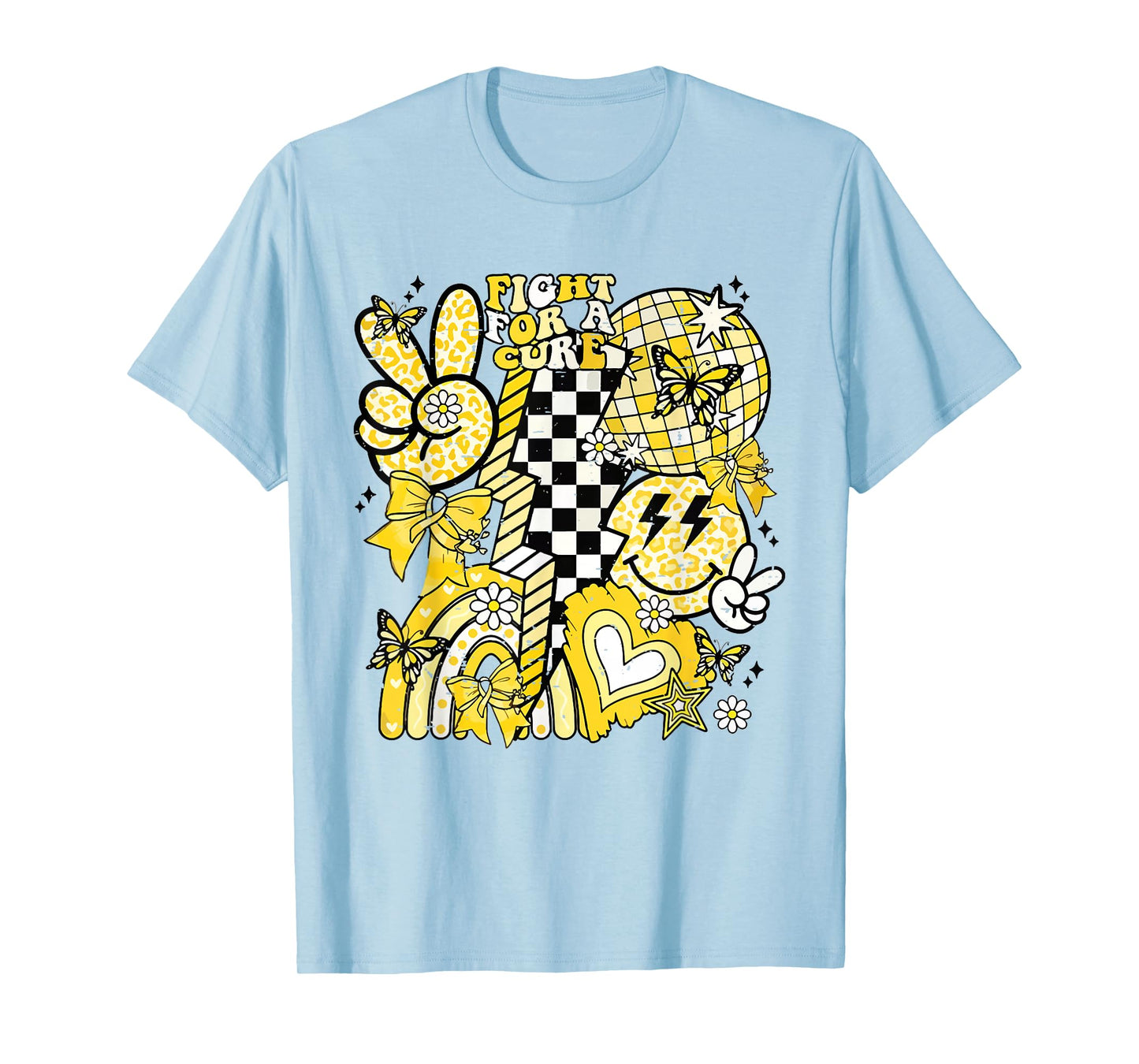 Fight for A Cure in September We Wear Gold Childhood Cancer T-Shirt