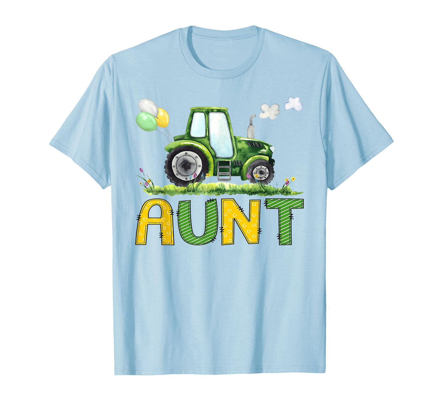 Aunt of The Birthday Boy Tractor Farm Truck Matching T-Shirt