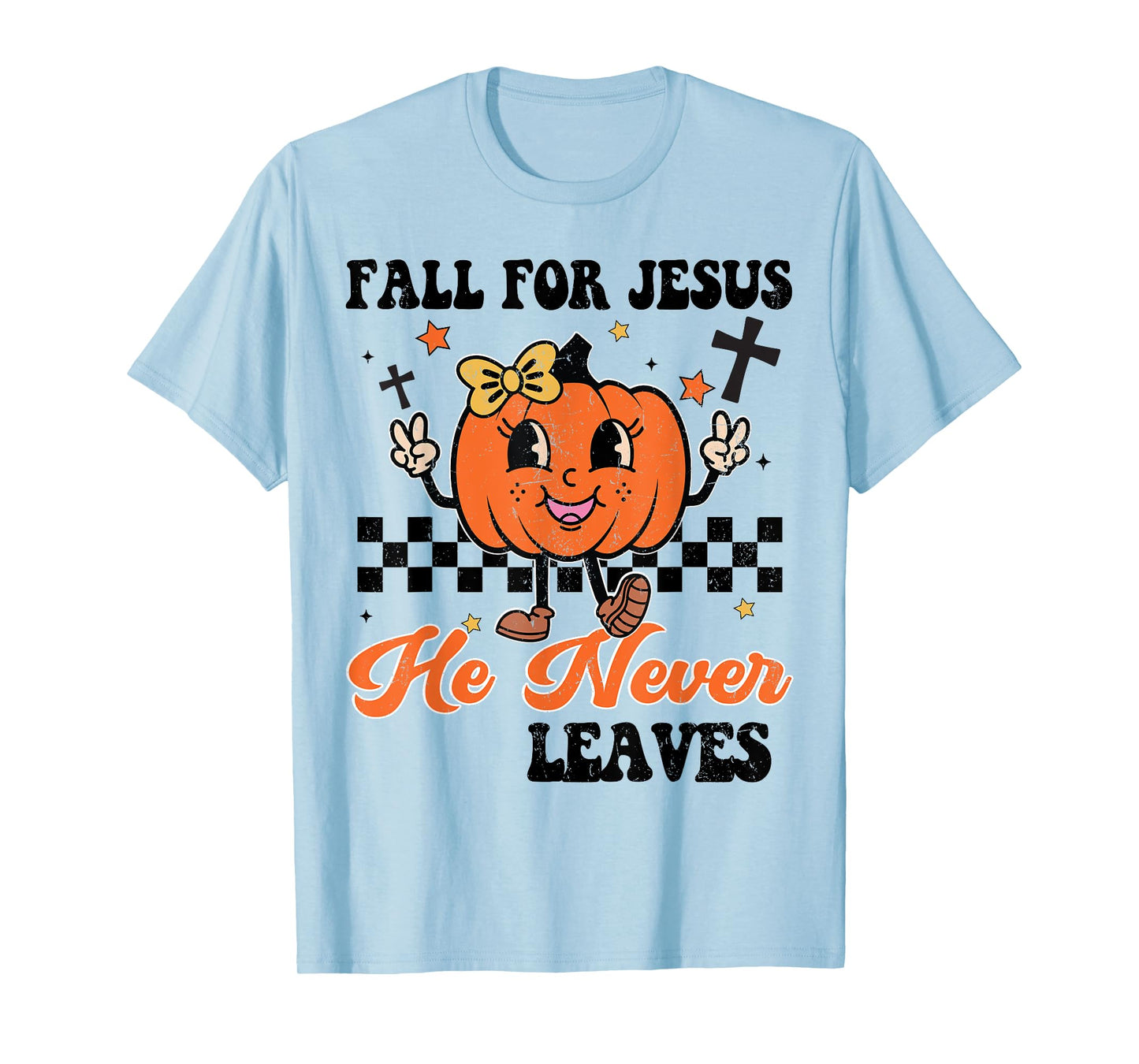 Christian Halloween Fall For Jesus Never Leaves Girl Toddler T-Shirt