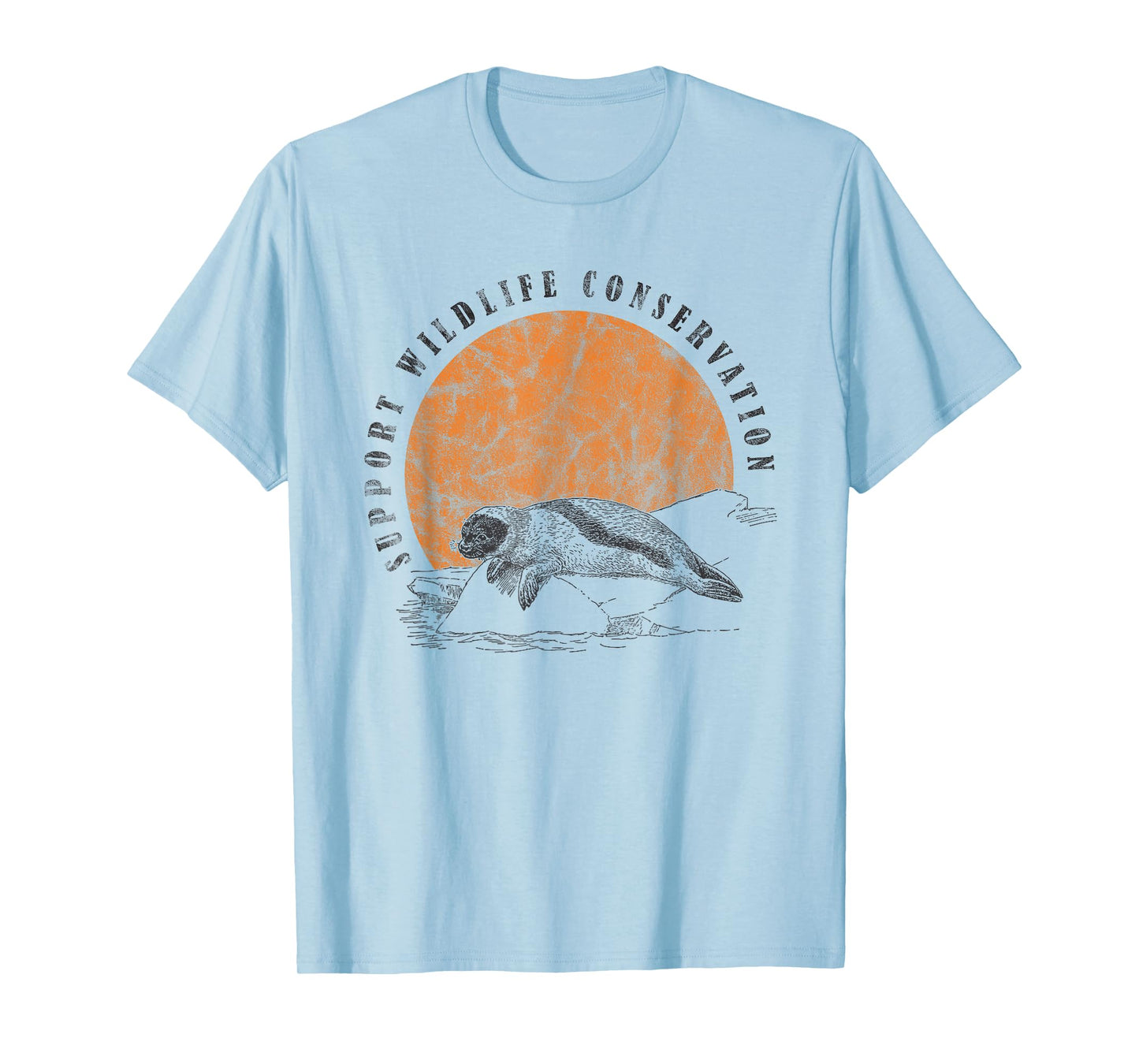 Vintage Wildlife Conservation Baby Seal Lover Gift T-Shirt