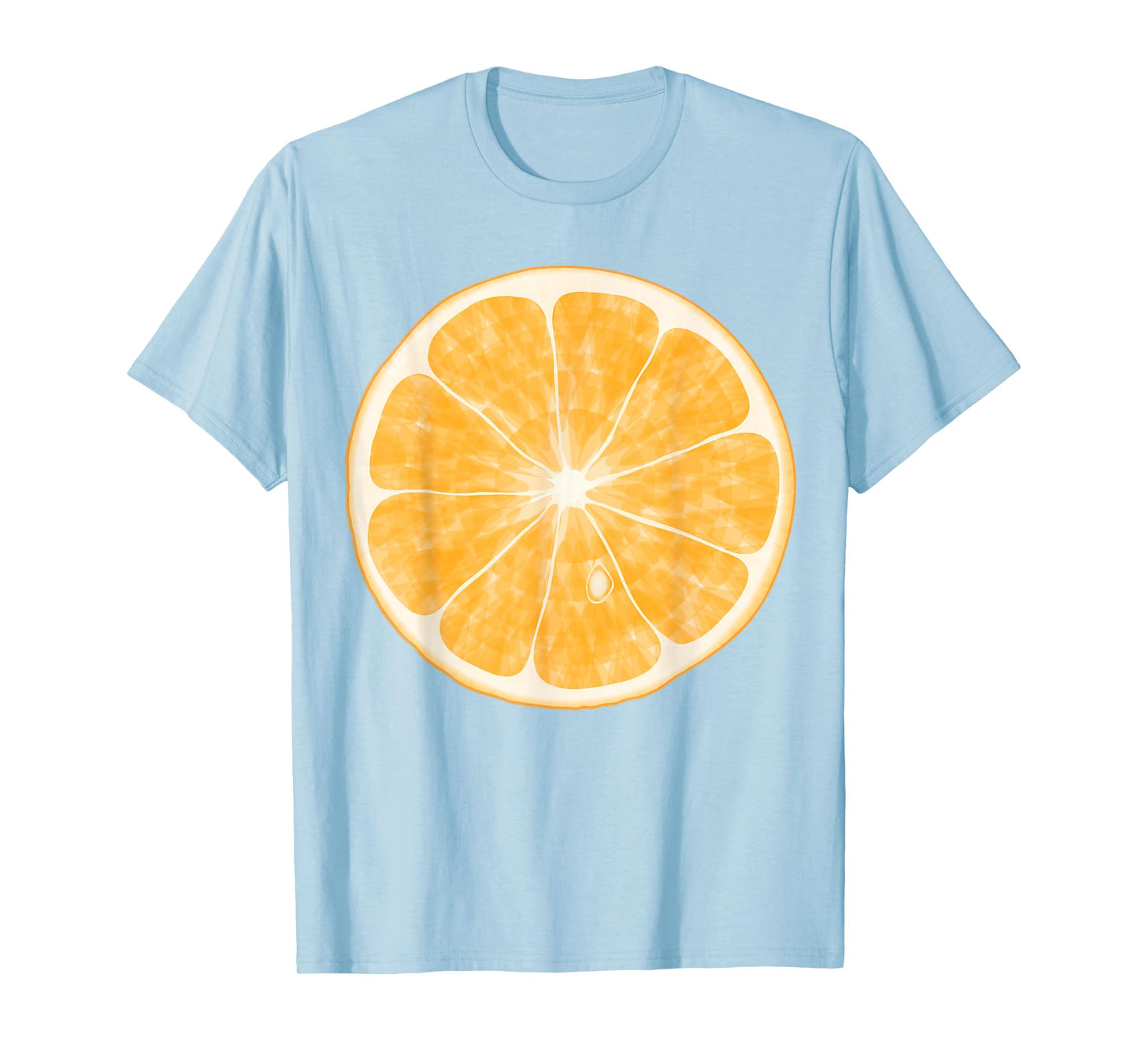 Sliced Orange Fruit Halloween Funny Halloween Design T-Shirt