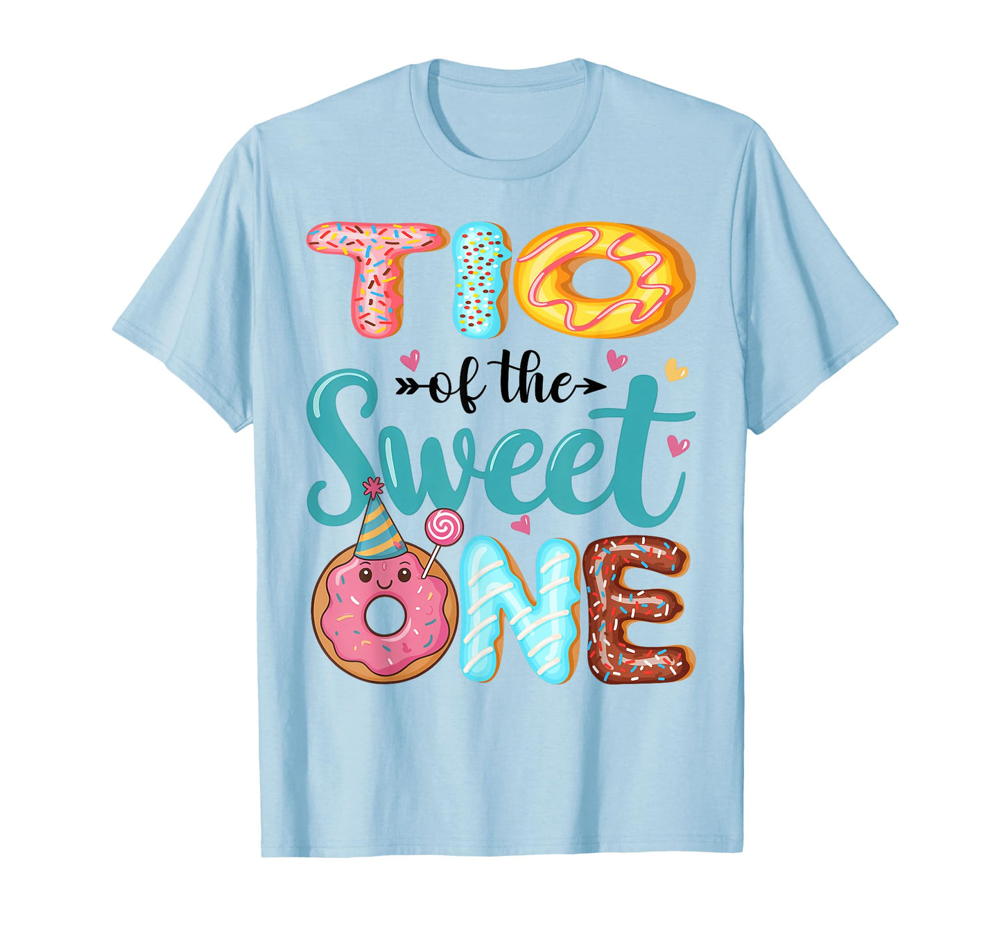 Tio Of The Sweet One 1st Birthday Girl Donut Party T-Shirt