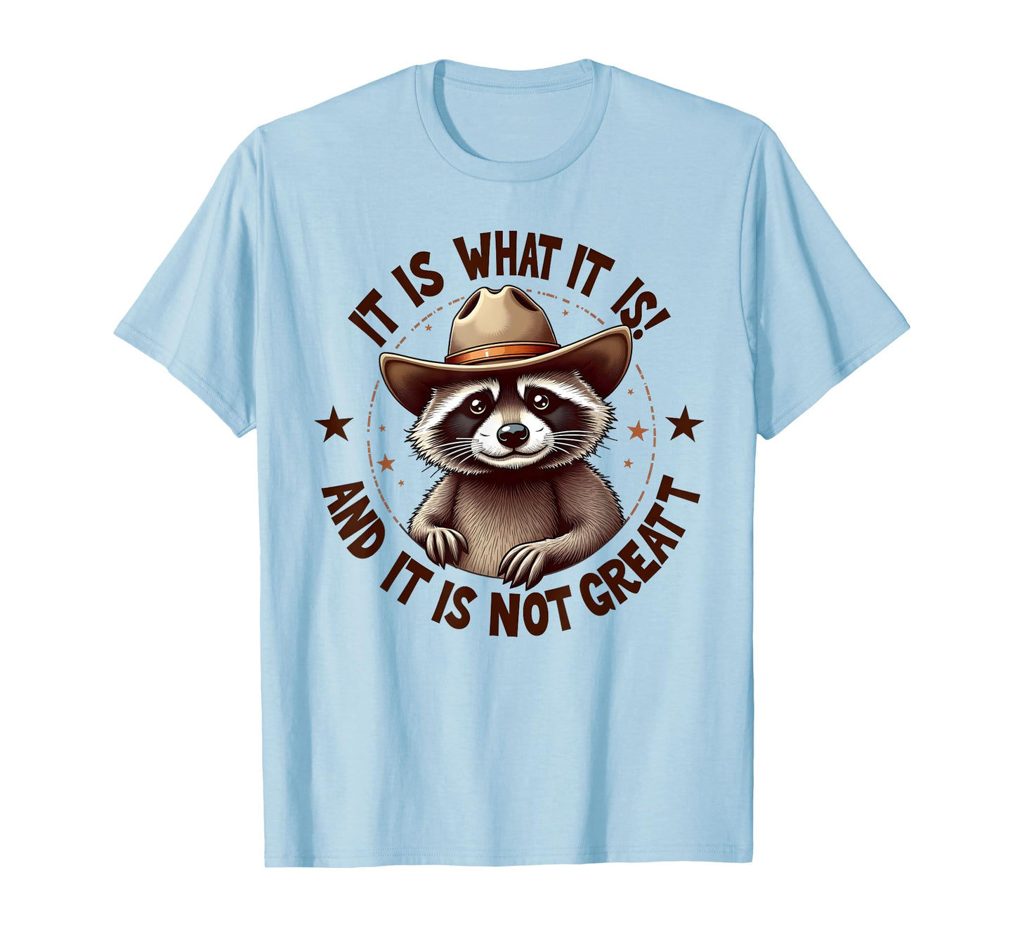 It Is What It Is And It Is Not Great Raccoon Lovers Vintage T-Shirt