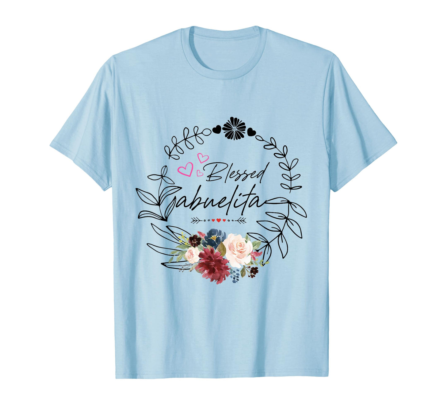 Blessed abuelita Floral est 2025 funny floral mother's day T-Shirt