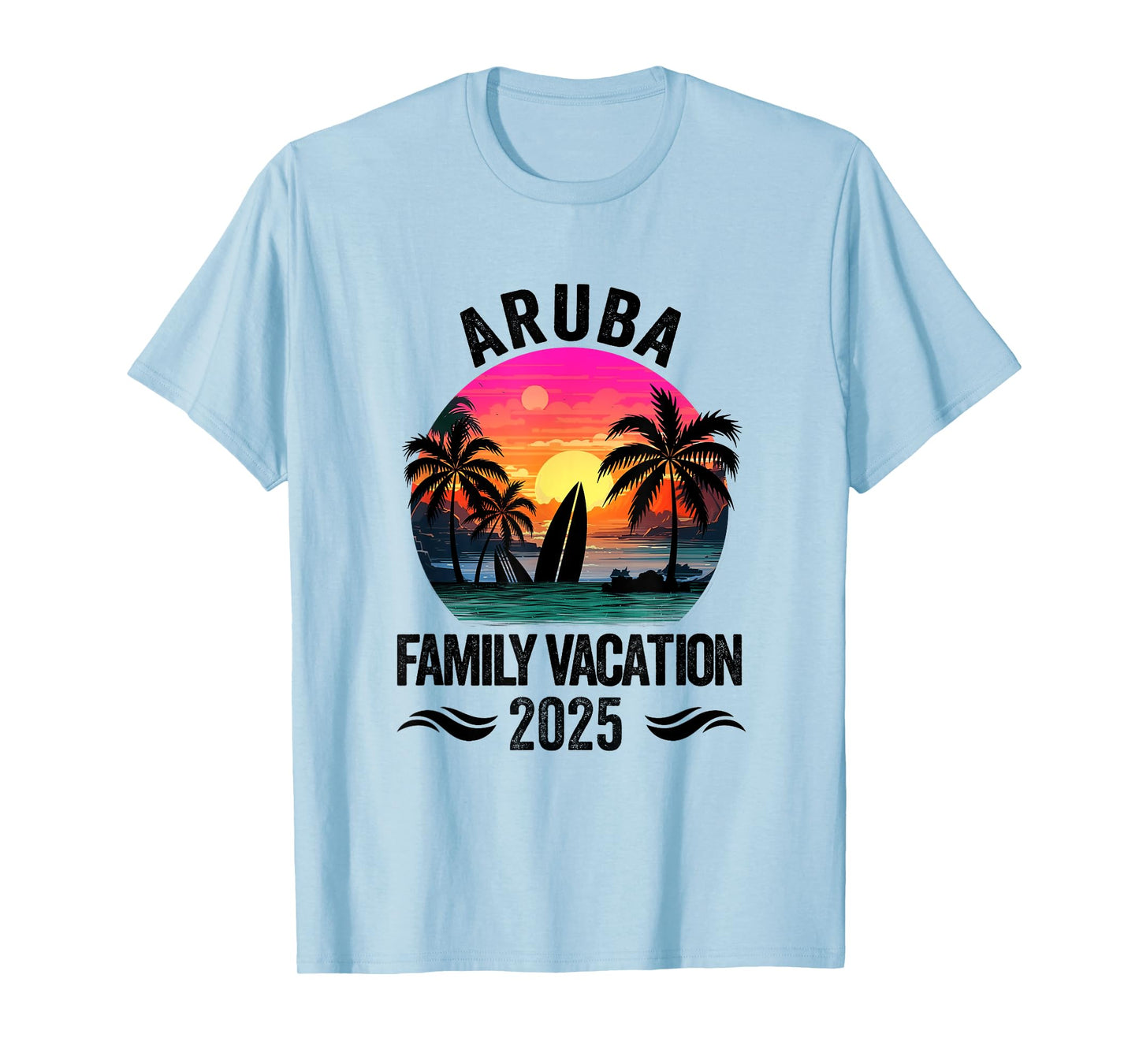 Aruba Family Vacation 2025 Matching Outfits Beach Summer T-Shirt
