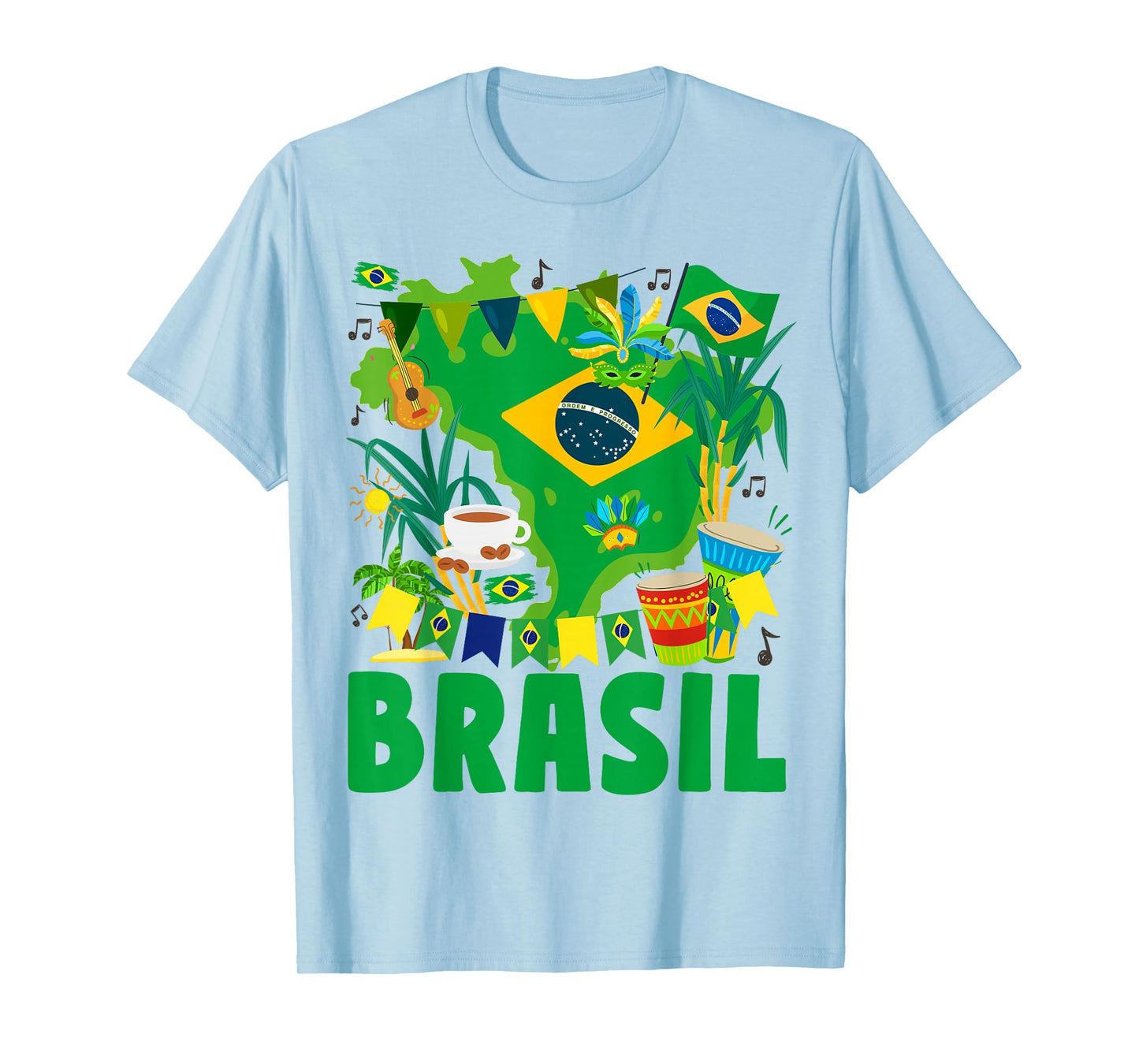 Brasil Flag Outfit Idea For Kids Brazil & Brazilian Flag T-Shirt
