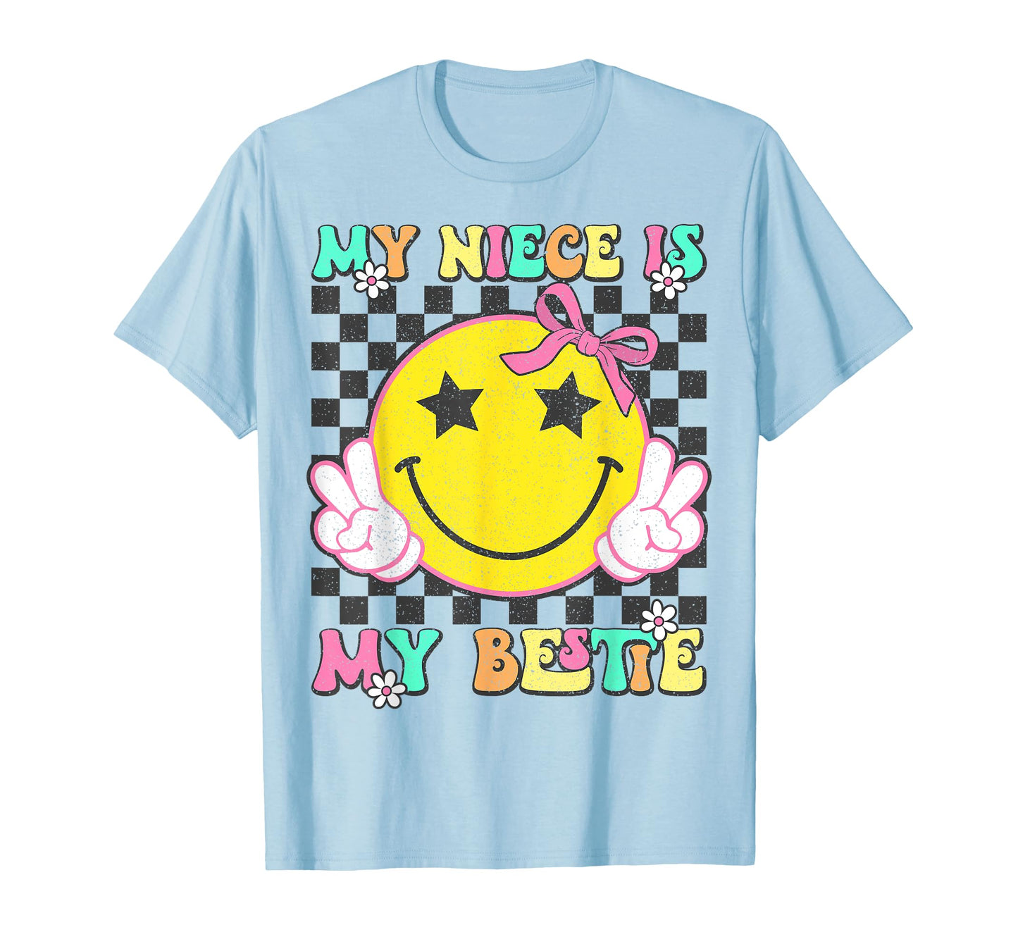 Retro My Niece Is My Bestie Aunt And Niece Matching T-Shirt