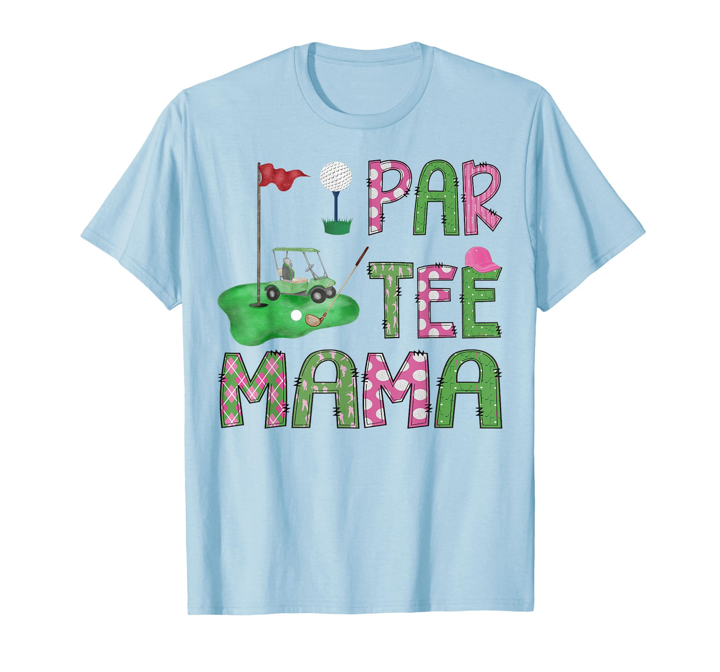 Par-Tee Mama Golf Lover Birthday Girl/Boy Family Matching T-Shirt