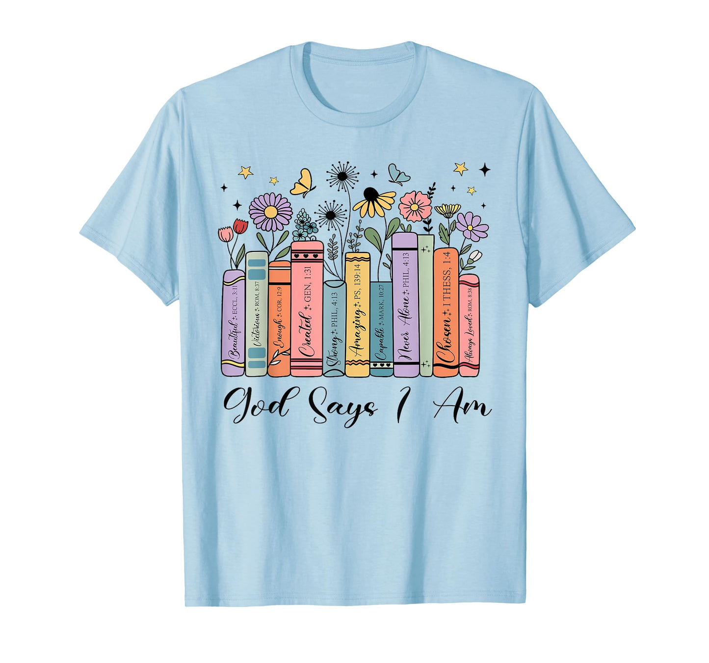 God Says I Am Floral Book Cute Christian Teen Girl Toddler T-Shirt