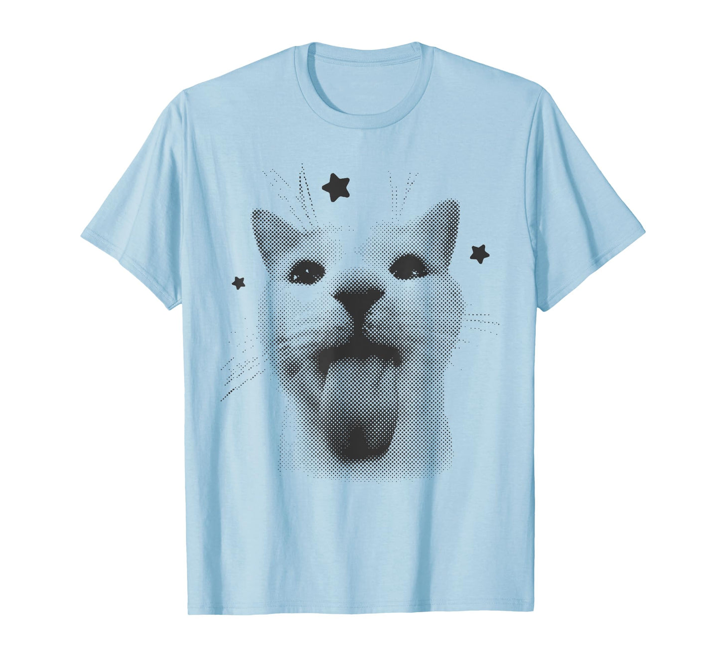 Funny Y2k Retro Cat Silly Vintage Kitten Meme Cat Lover T-Shirt