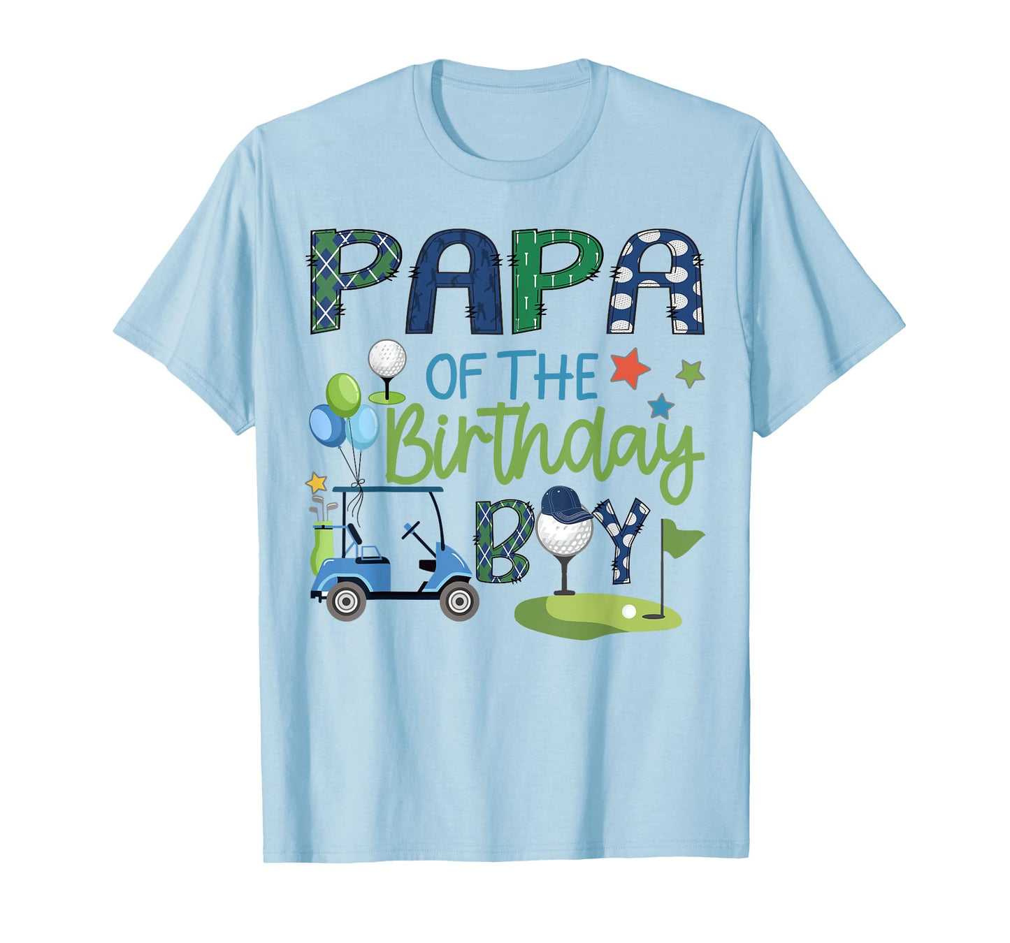 Papa Of The Birthday Boy Hole in One Golf Sport T-Shirt