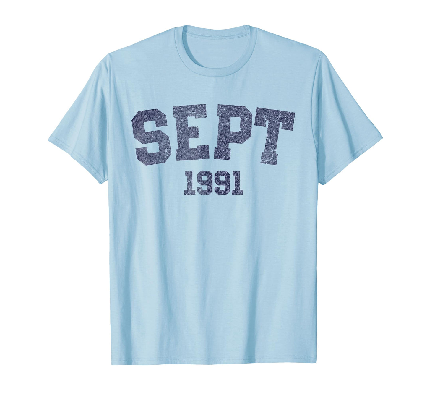 September - Vintage 1991 34th Birthday 34 Years Old T-Shirt