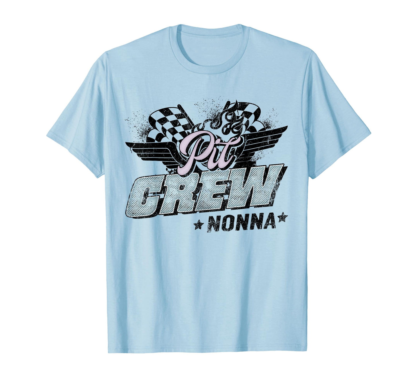 Pit Crew Nonna Race Car Birthday Family Race Car T-Shirt