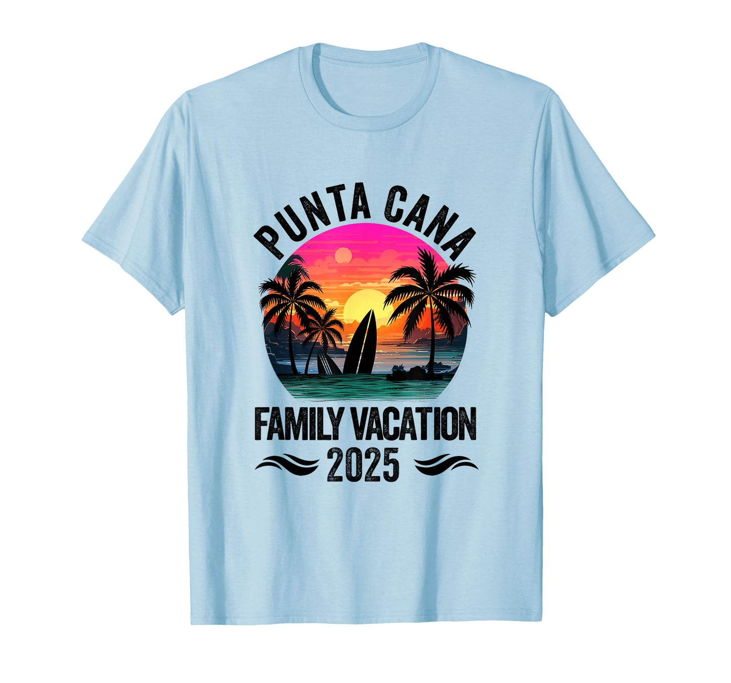 Punta Cana Family Vacation 2025 Matching Outfits Beach T-Shirt