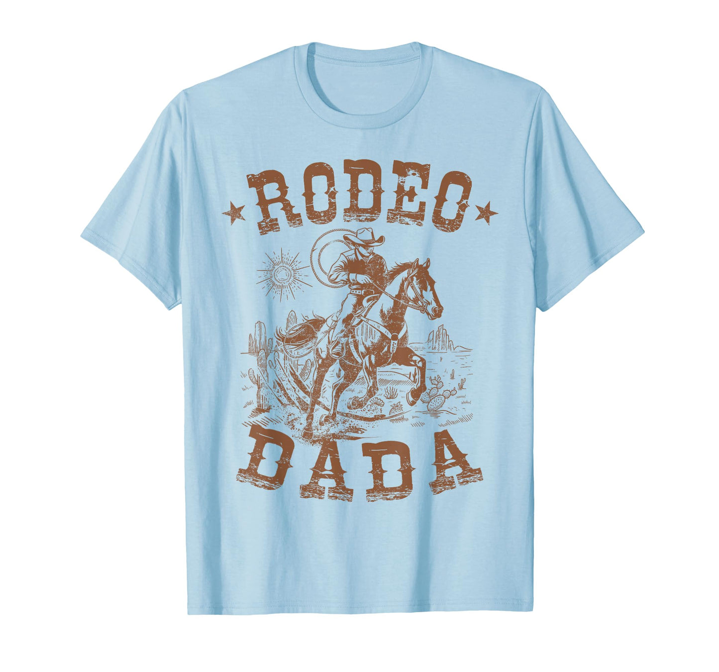 Rodeo Dada Western Cowboy Family Matching Father's Day T-Shirt