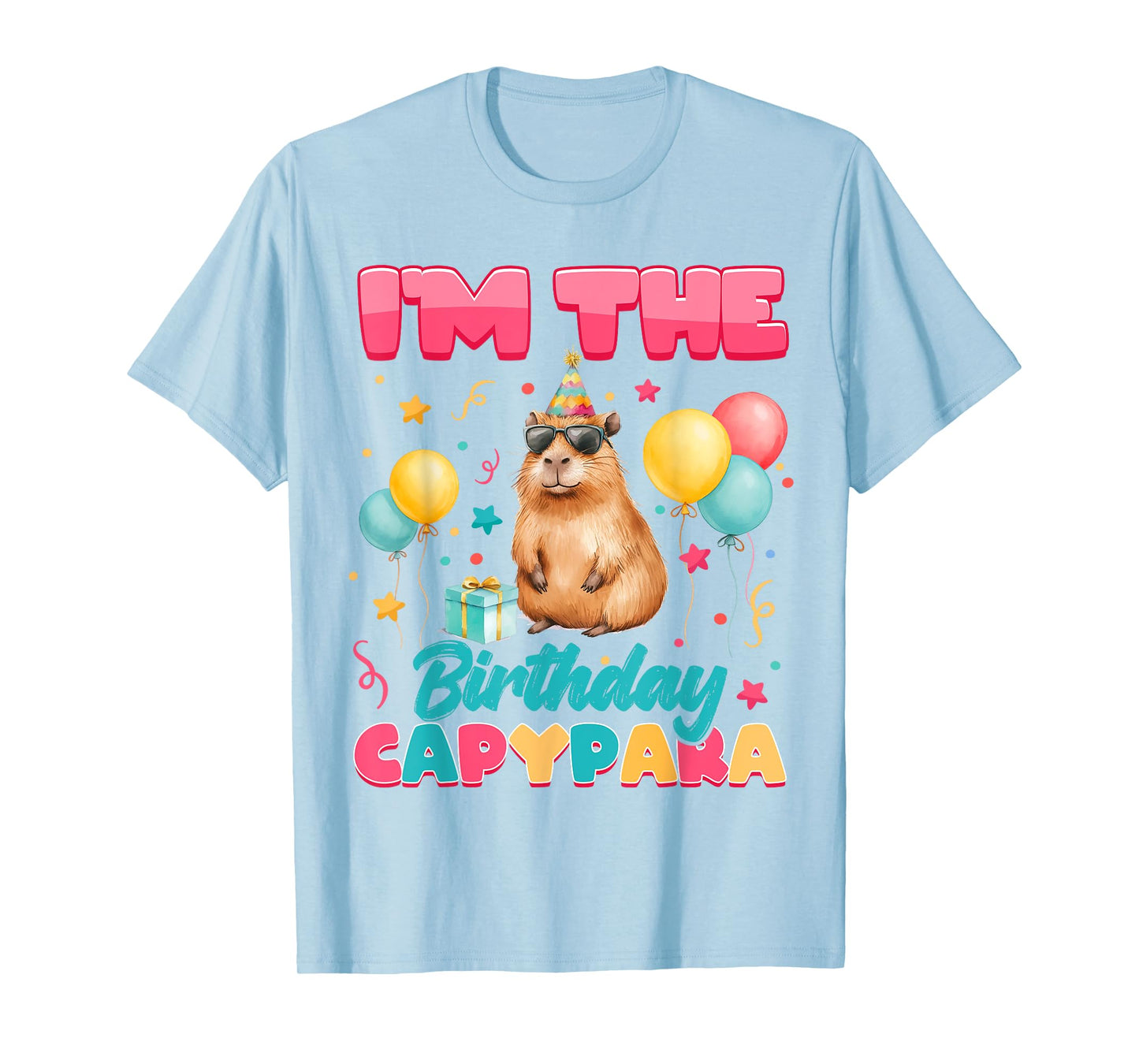 Im The Birthday Capybara Group Family Matching Party T-Shirt