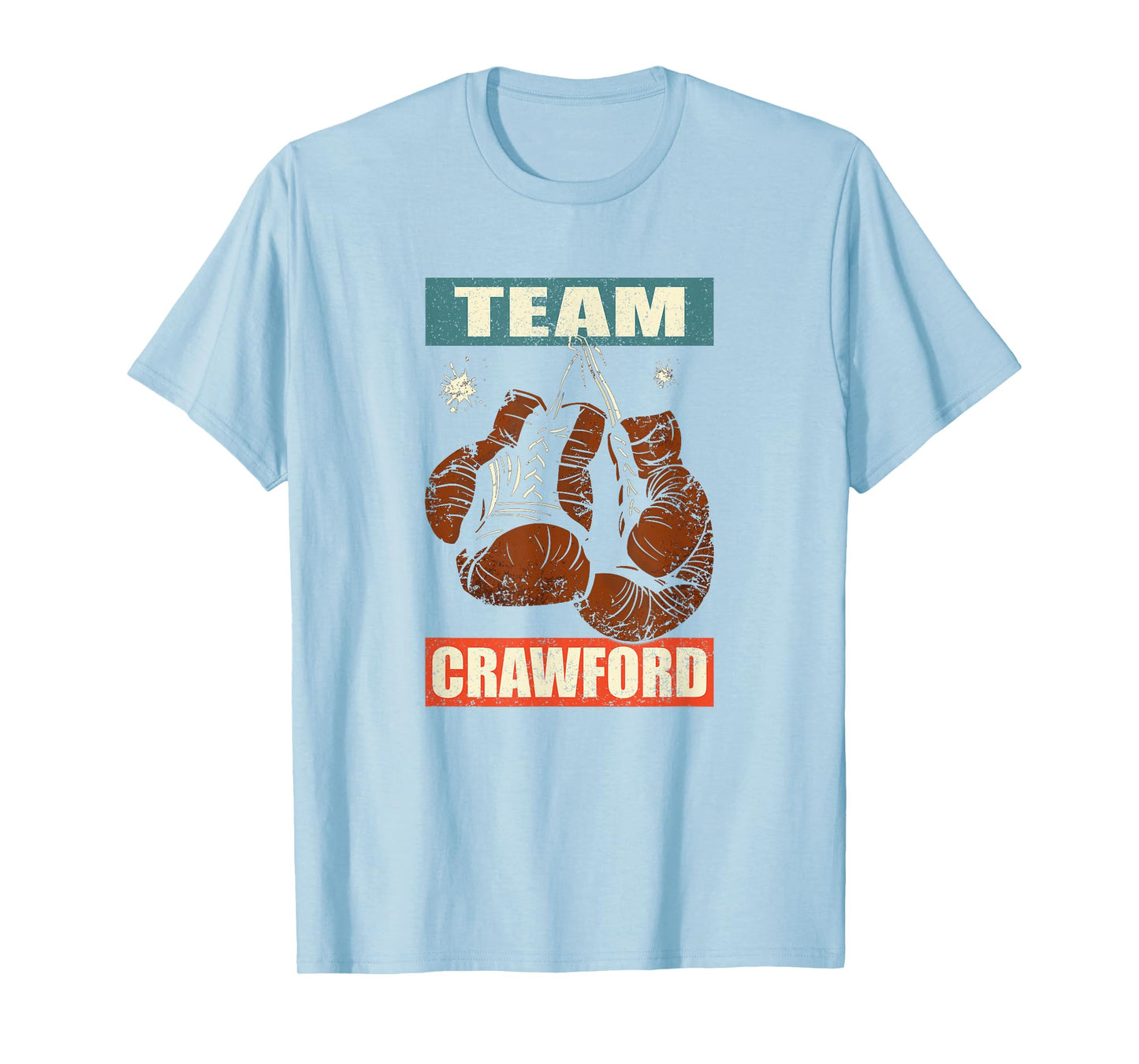 Crawford Last Name Retro Family Crawford Boxing T-Shirt