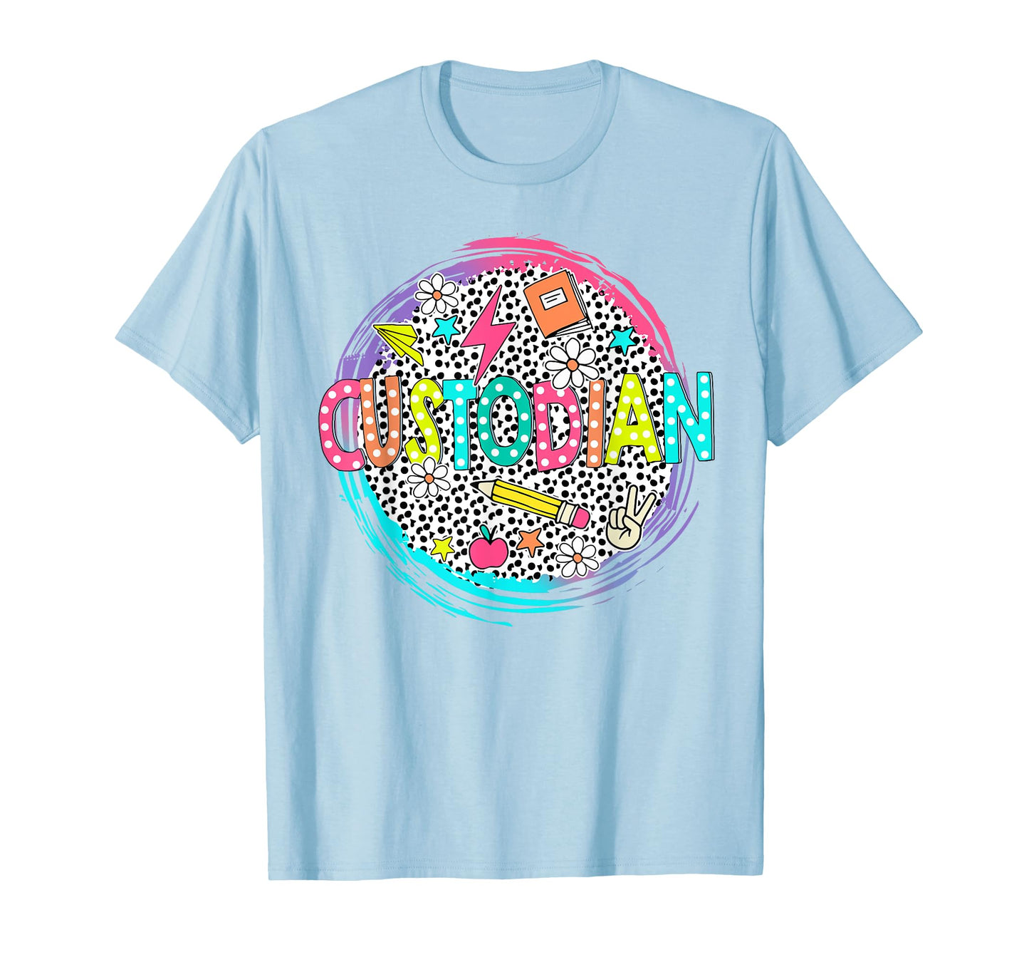 Cute Custodian Shirt First Day of school Back to school gift T-Shirt