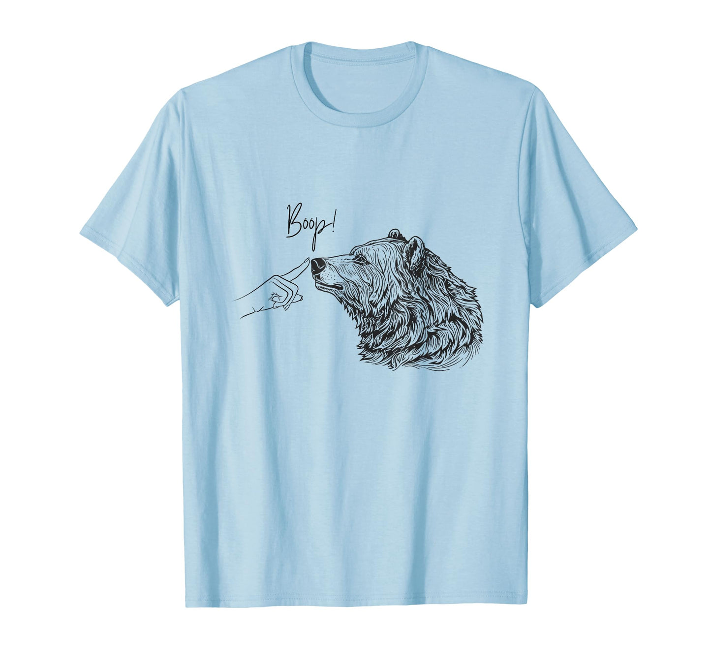 Boop Bear Funny Cute Nose Boop Forest Animal T-Shirt