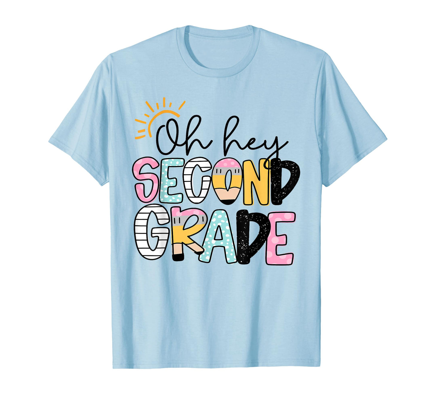 Oh Hey Second Grade Happy First Day Of School Back To School T-Shirt
