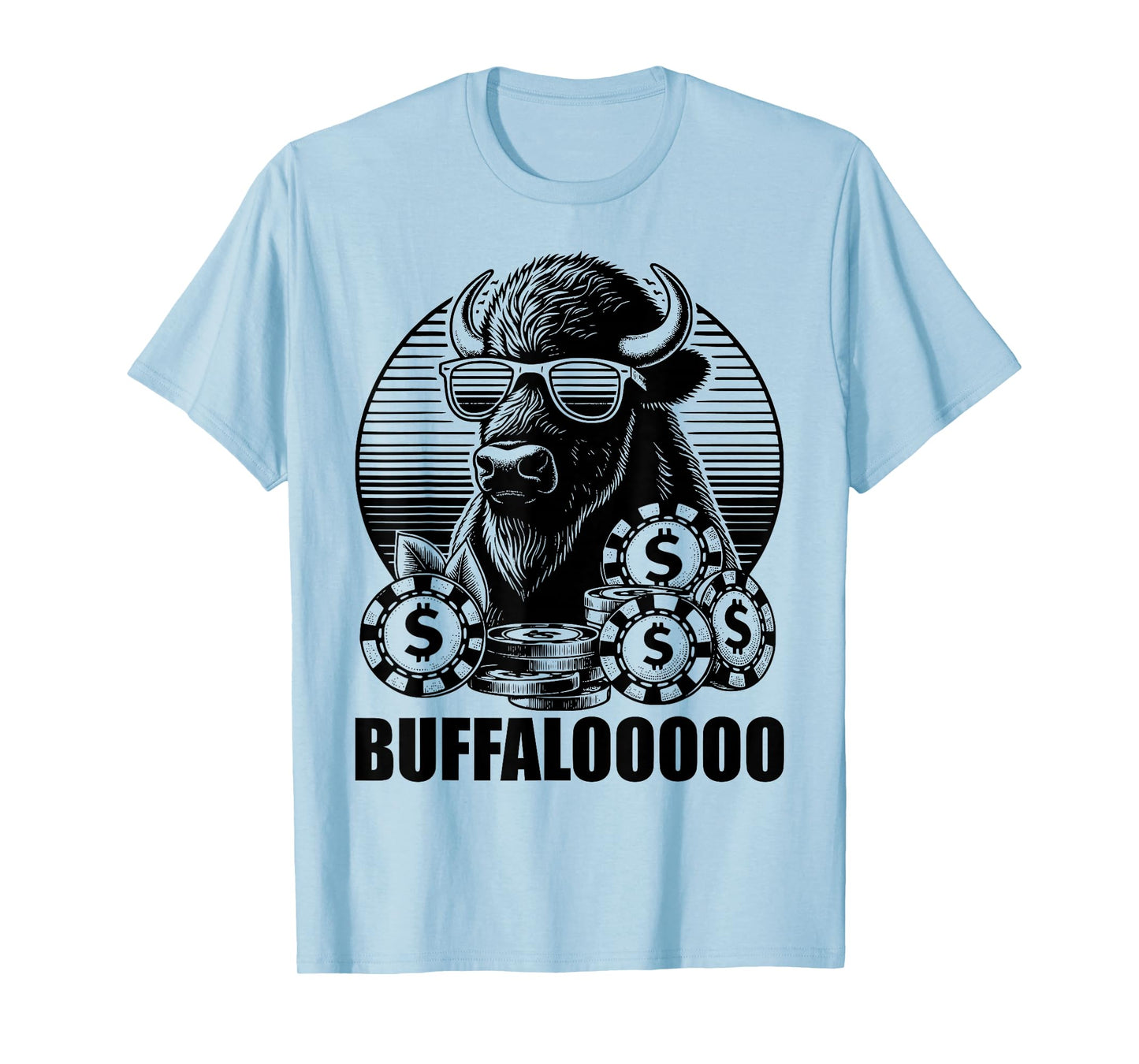 Lucky Buffalo Casino Slot Machine BUFFALOOOOO Gambling T-Shirt
