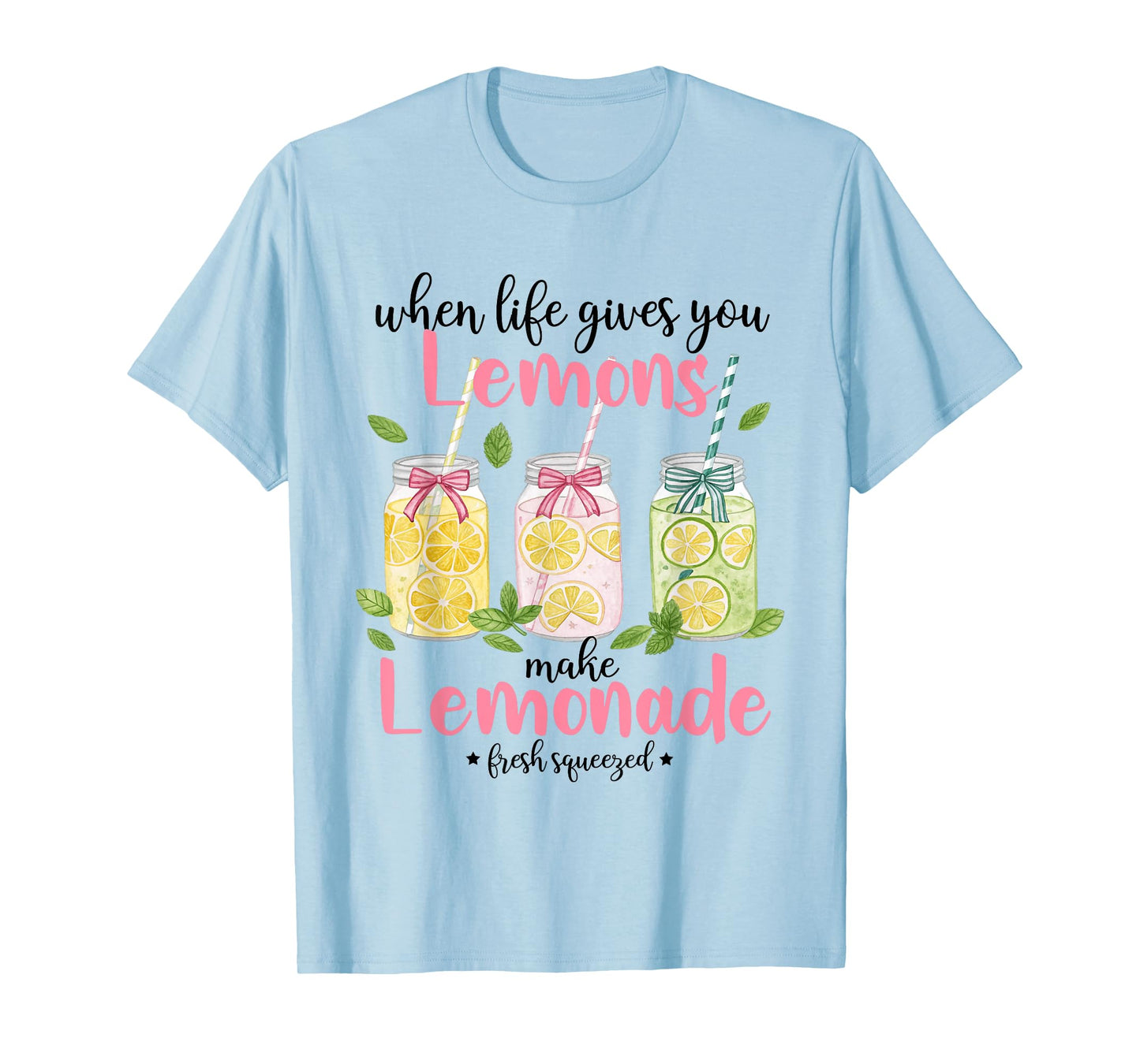 When Life Gives You Lemons Make Lemonade Fruit Summer Vibes T-Shirt