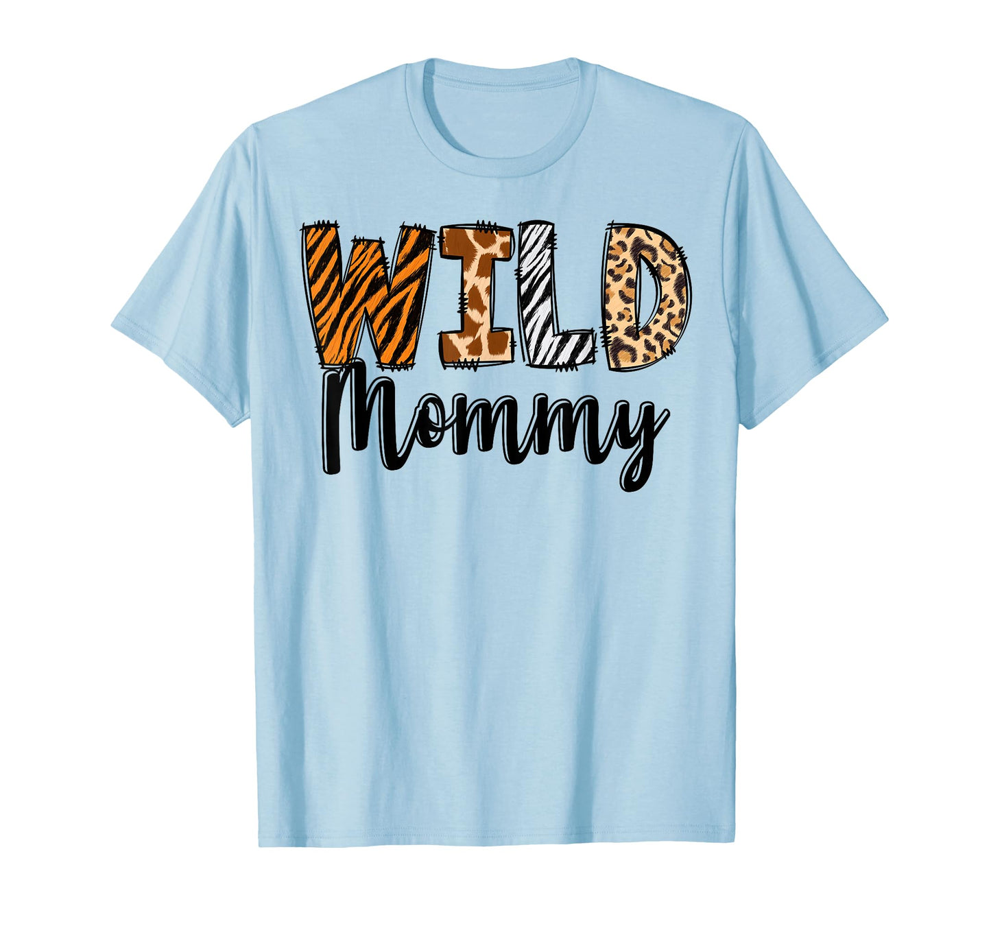 Wild Mommy Zoo Born Two Be Wild B-day Safari Jungle Animal T-Shirt