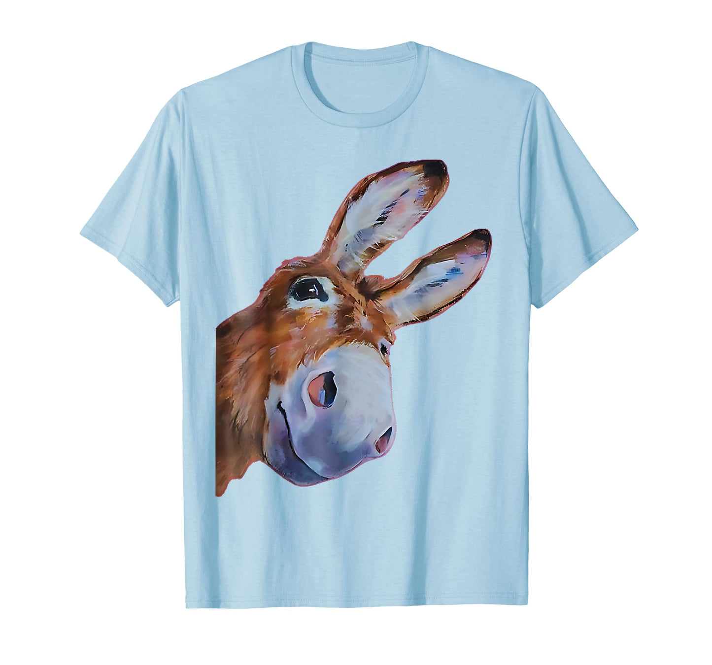 Funny Donkey Art Donkey Head Smile Eagerly Donkey Lover Men T-Shirt