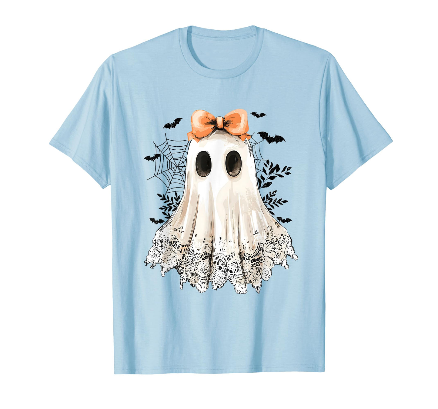 Coquette Lace Ghost Boo In Boojee Halloween Spooky Season T-Shirt