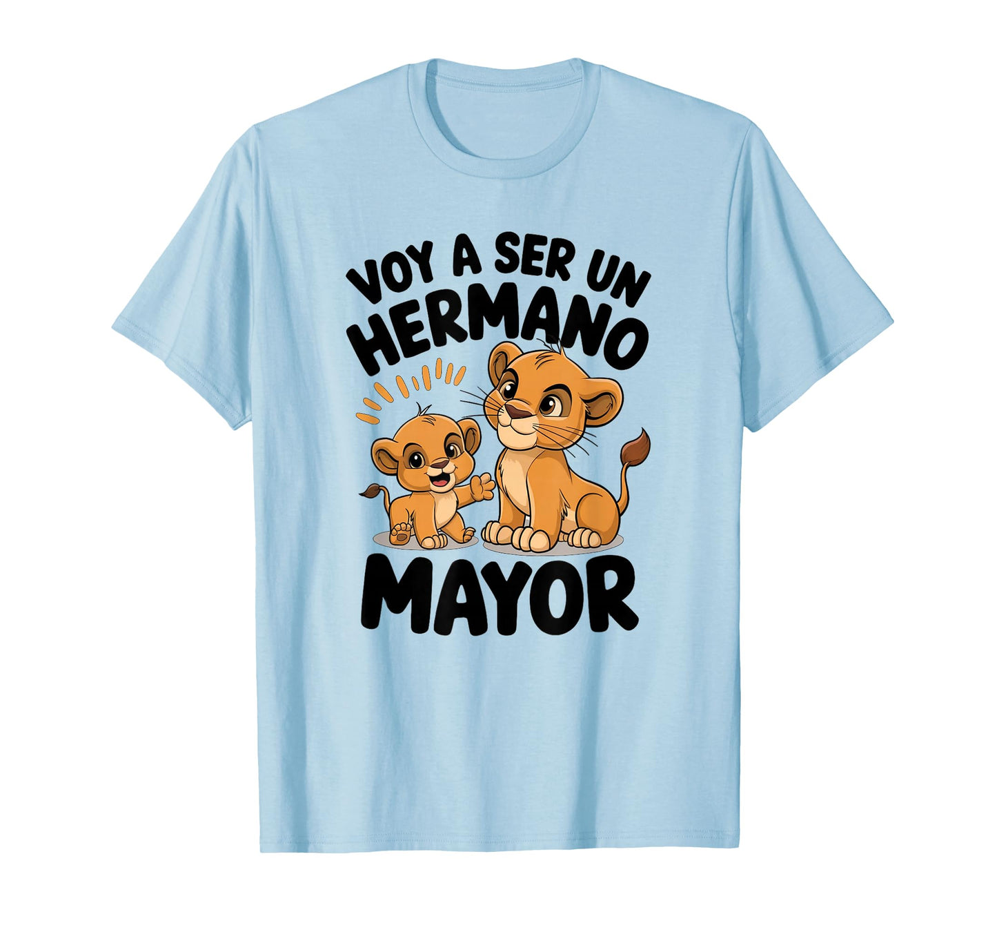 New Baby Announcement Spanish Big Brother Lion Cubs T-Shirt