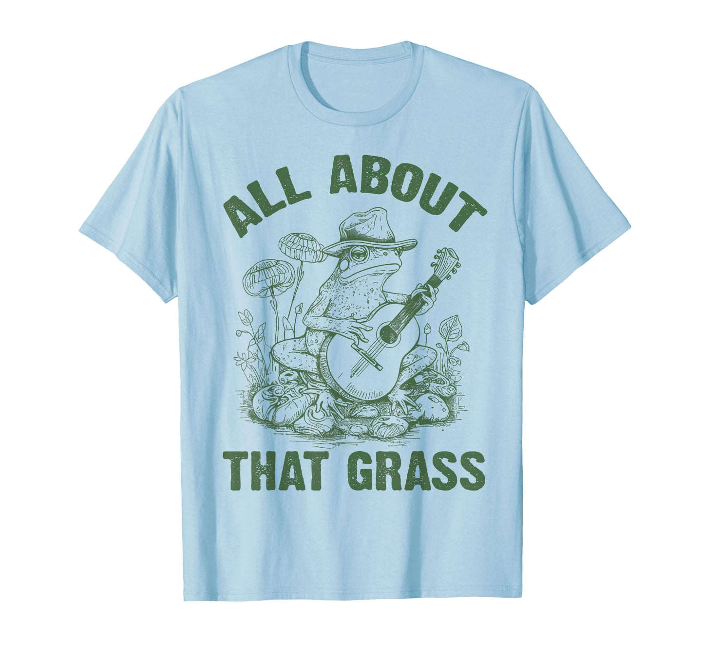 Retro Western Cowboy Frog Playing Guitar Music Frog Lover T-Shirt