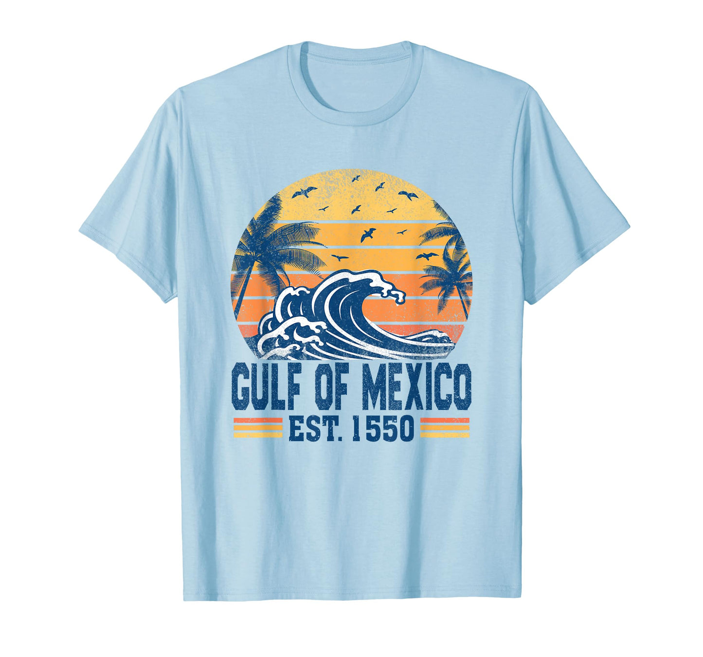 Gulf of Mexico Estd 1550 Retro Vintage Historical T-Shirt