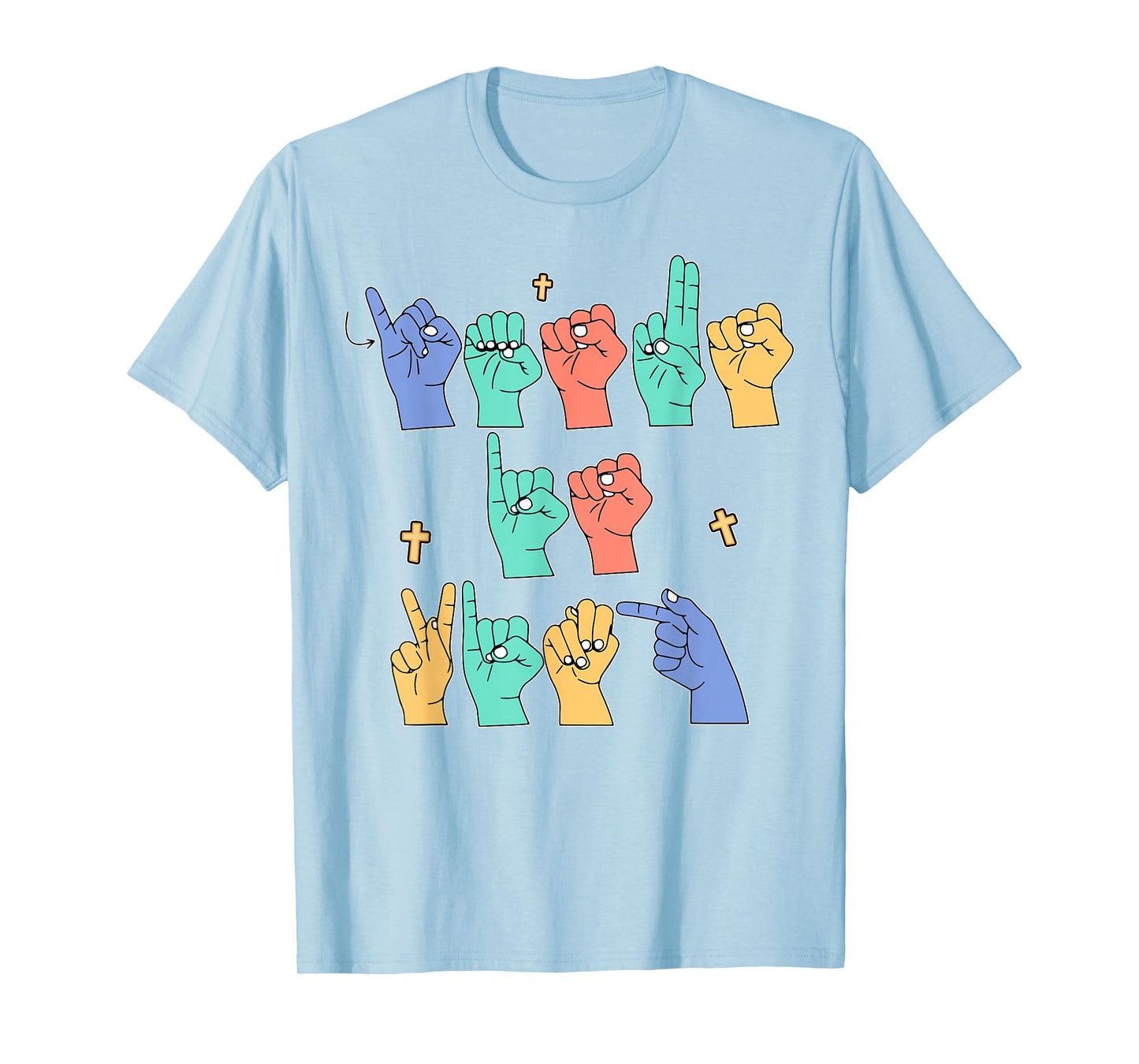ASL Jesus Is King Christian Jesus Toddler God Son Sister Mom T-Shirt