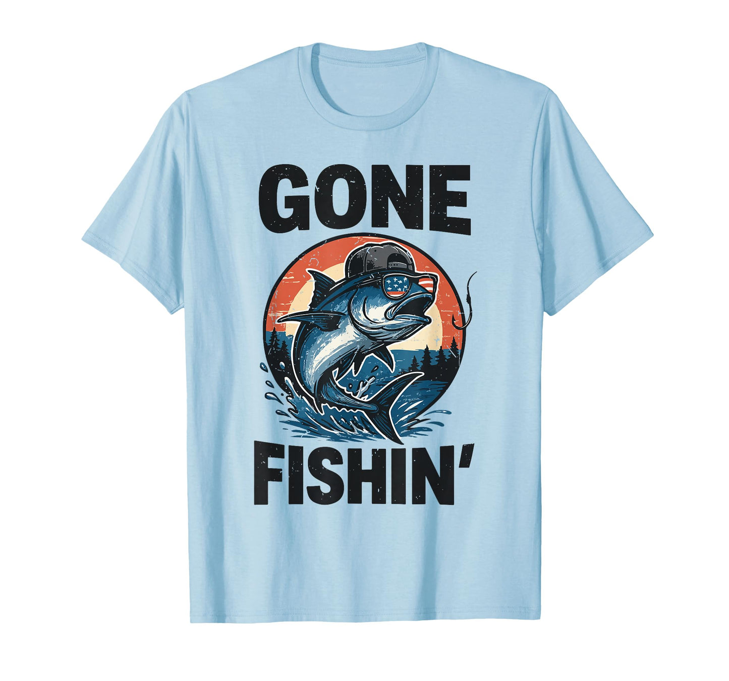 Bluefin Tuna Gone Fishing Youth Boy Toddler Funny Deep Sea T-Shirt