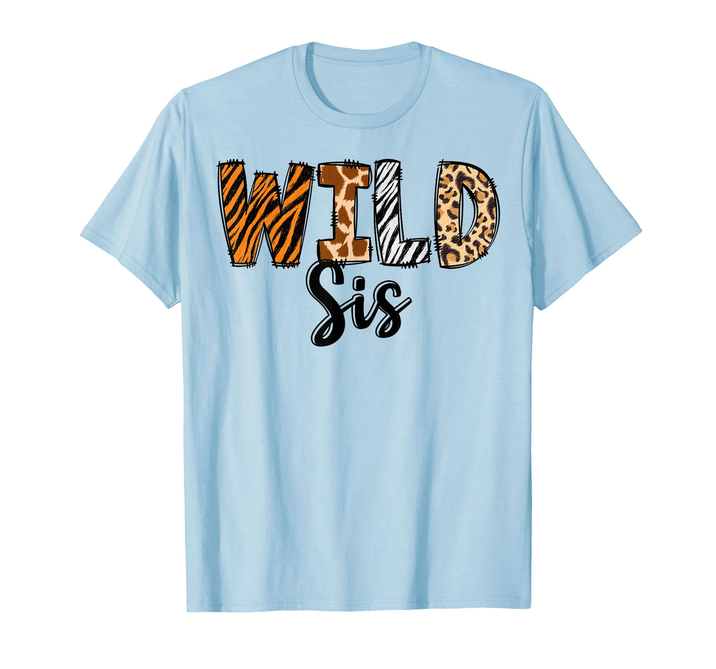 Wild Sis Zoo Born Two Be Wild B-day Safari Jungle Animal T-Shirt