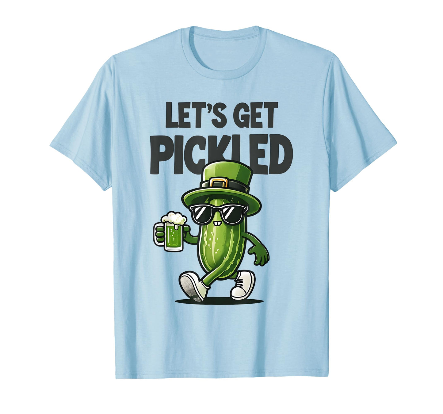 Let's Get Pickled Pickle Aesthetic St Patricks Day T-Shirt