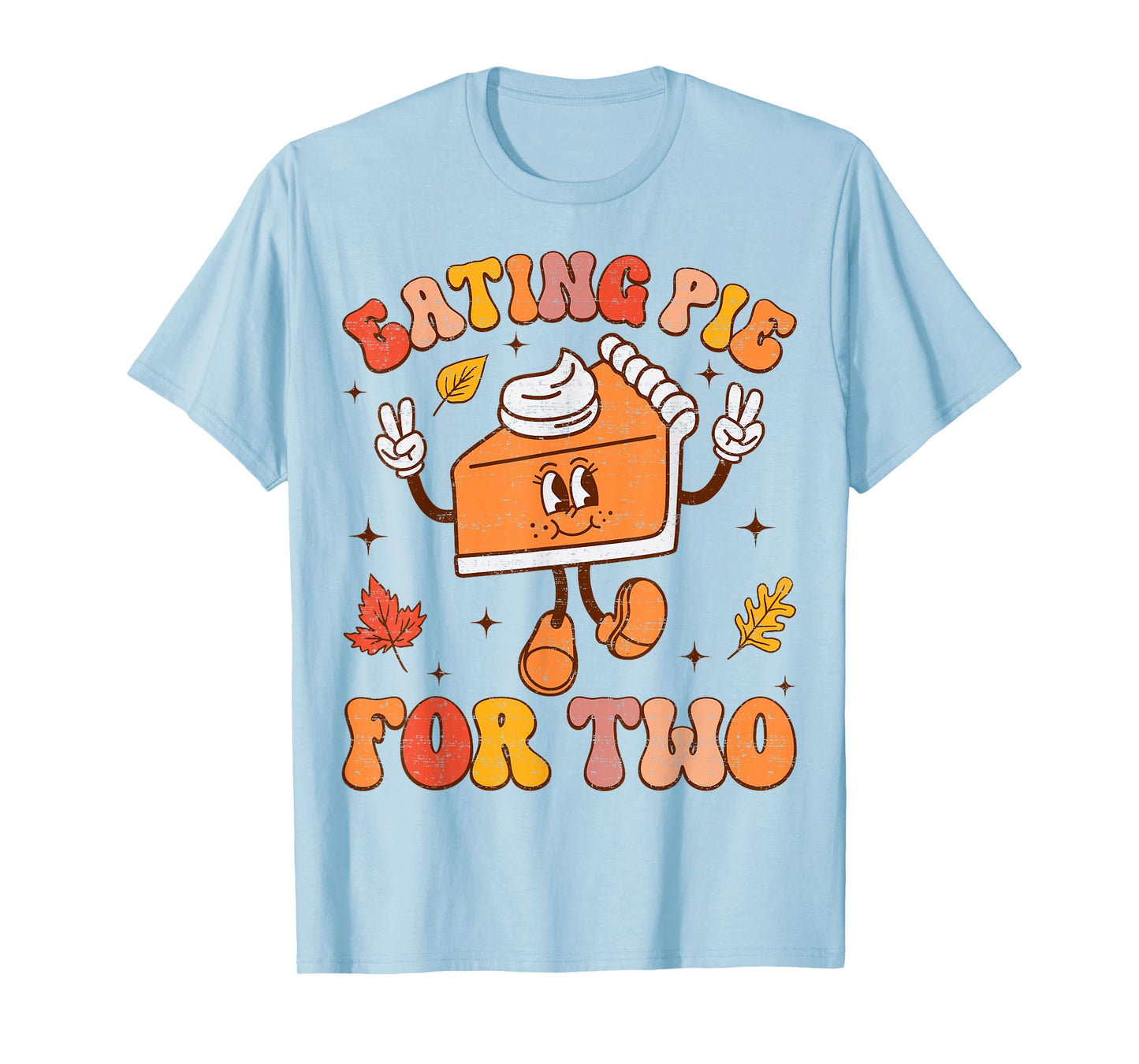 Eating Pie For Two Thanksgiving Pregnancy Announcement T-Shirt