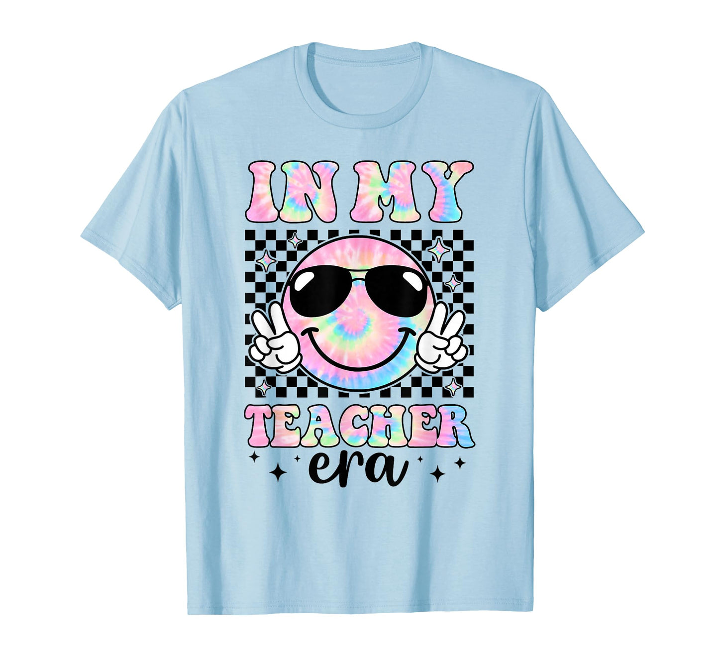 In My Teacher Era Groovy Tie Dye Back To School Cute Teacher T-Shirt