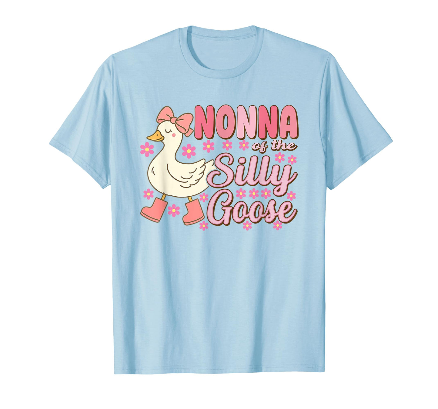 Nonna Goose On The Loose Funny Birthday Matching Family T-Shirt