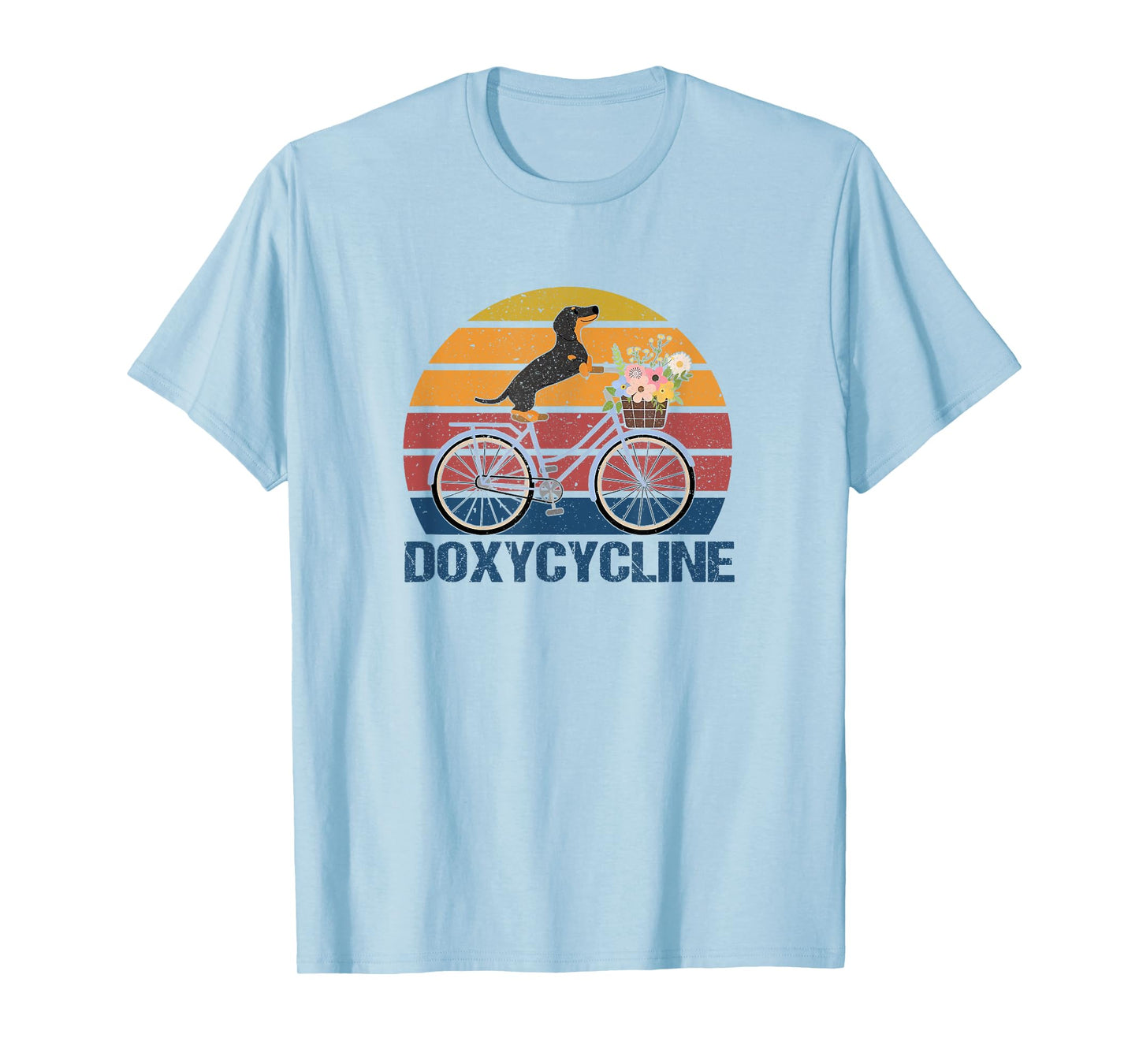 Doxycycline Funny Dachshund Cycle T-Shirt