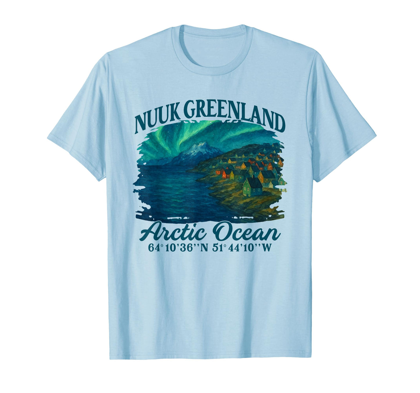 Nuuk Greenland Souvenir Kingdom Of Denmark Arctic Ocean T-Shirt