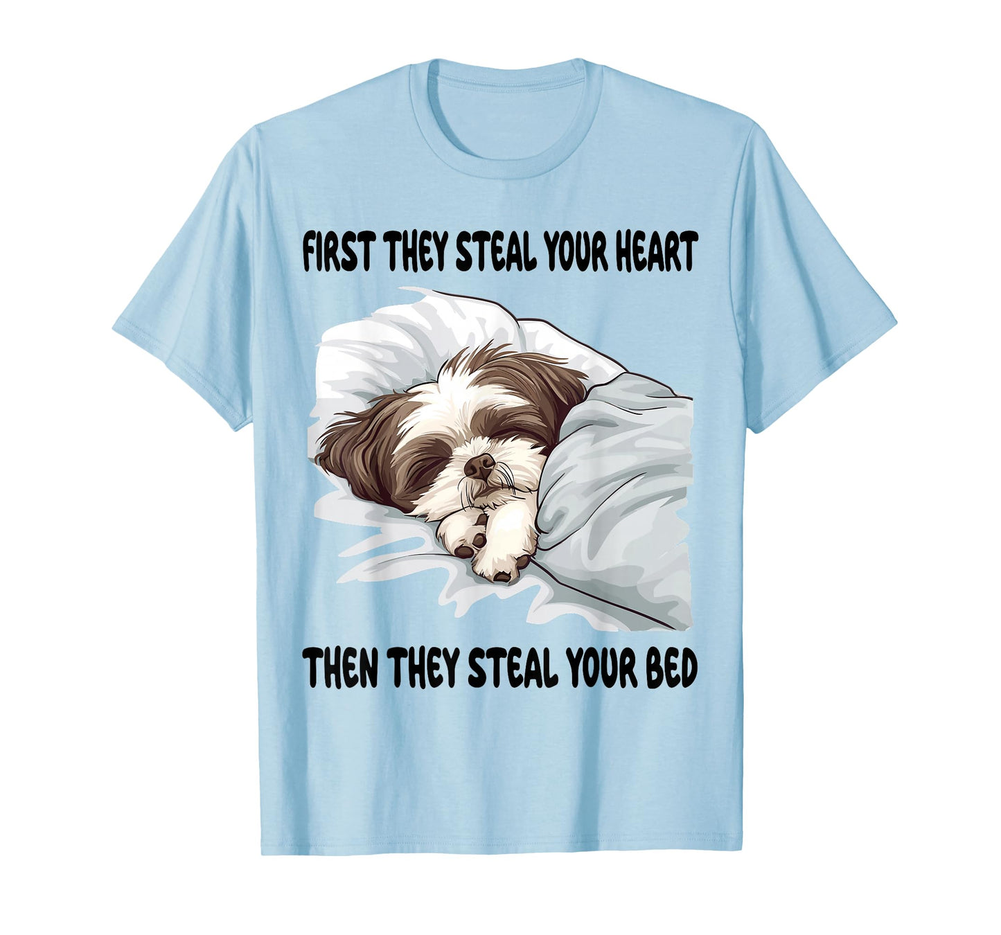 Shih Tzu Sleeping Pajamas Nightgown T-Shirt