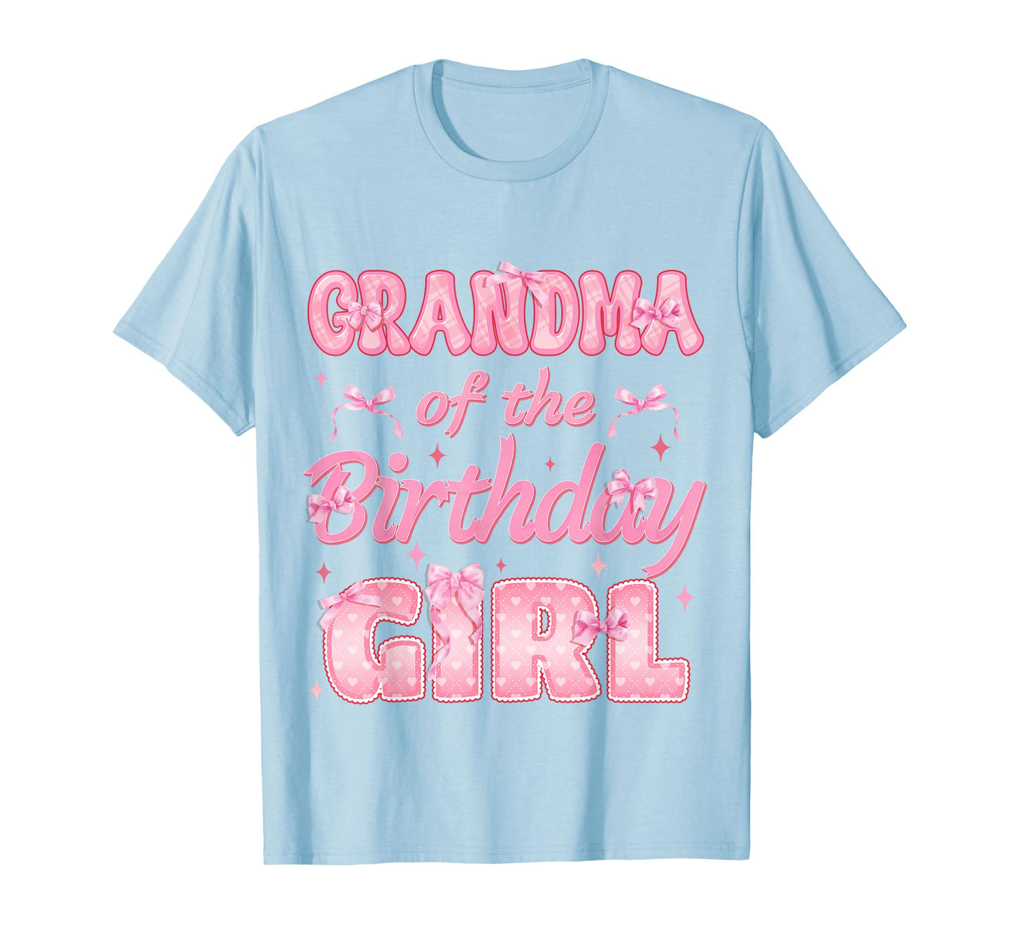 Grandma Of The Birthday Girl Coquette Family Matching Party T-Shirt